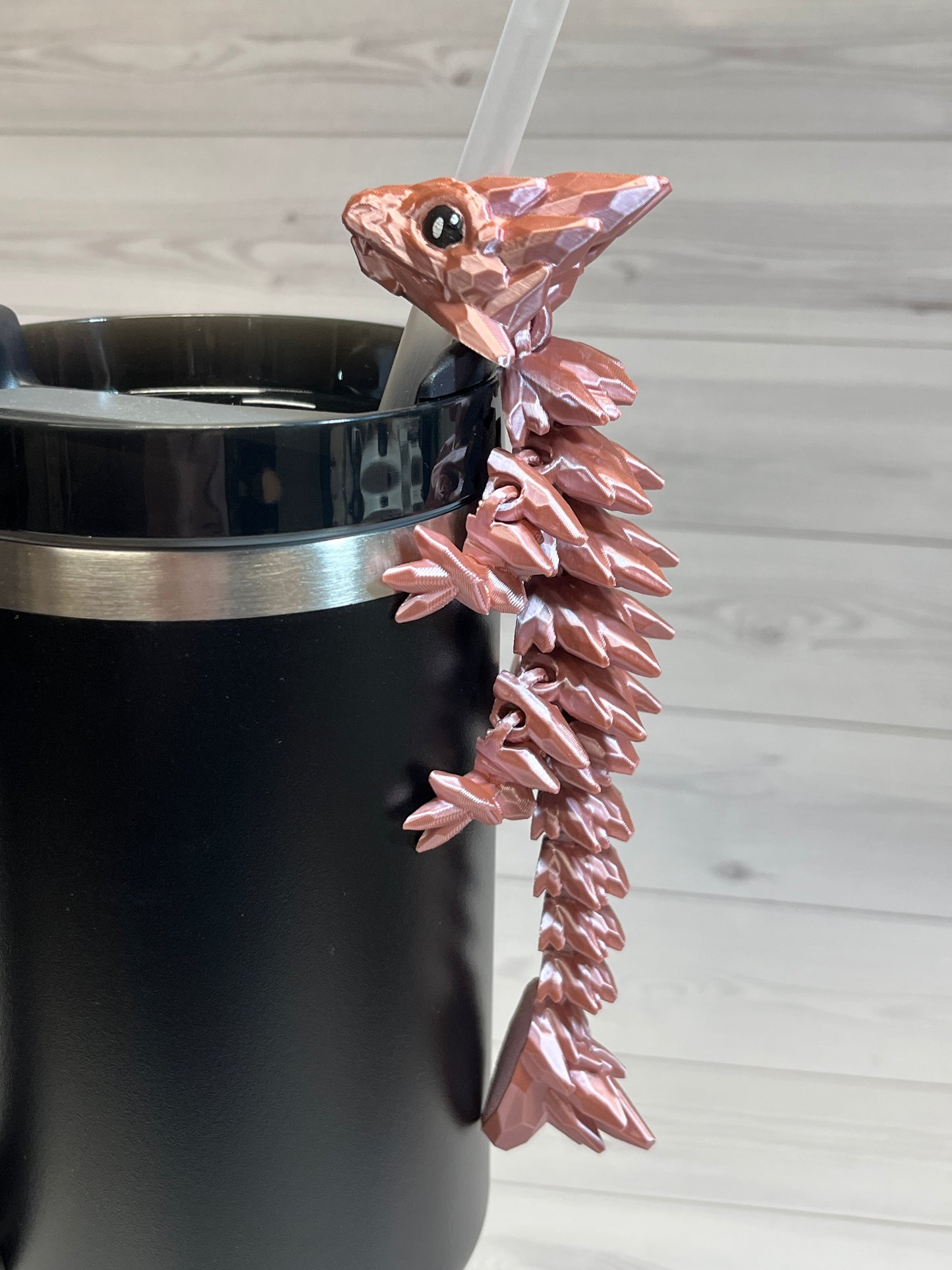 Dragon Straw Buddy- Silk Rose Gold