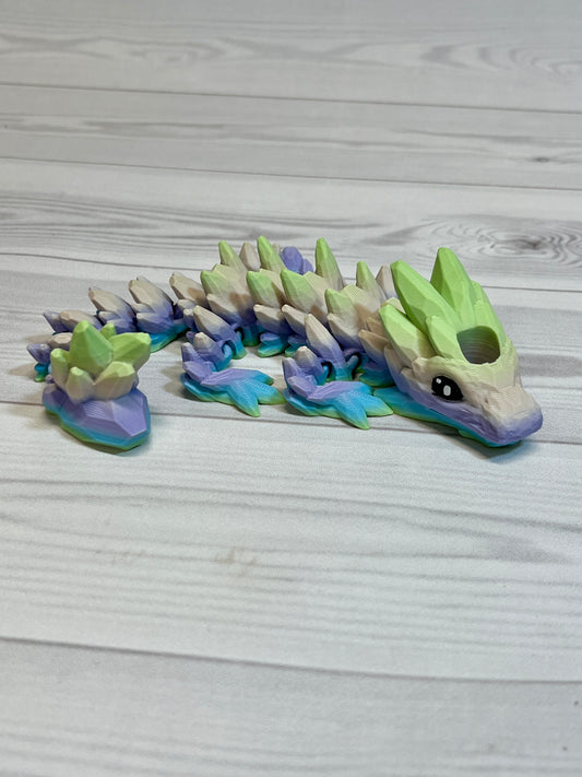 Dragon Straw Buddy- Matte Rainbow