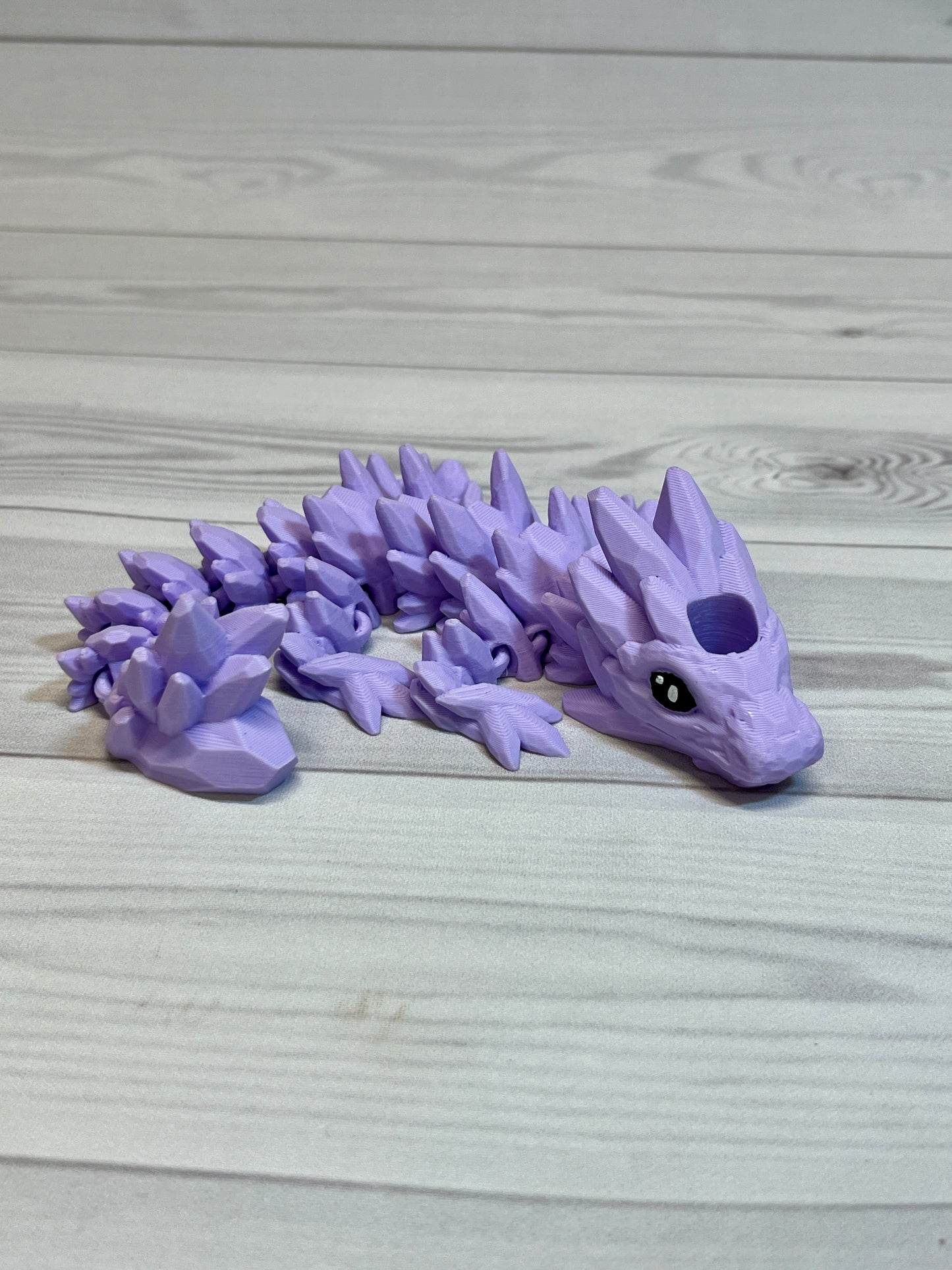 Dragon Straw Buddy- Pastel Purple