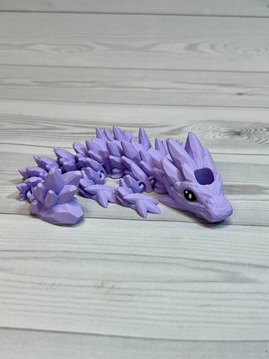 Dragon Straw Buddy- Pastel Purple