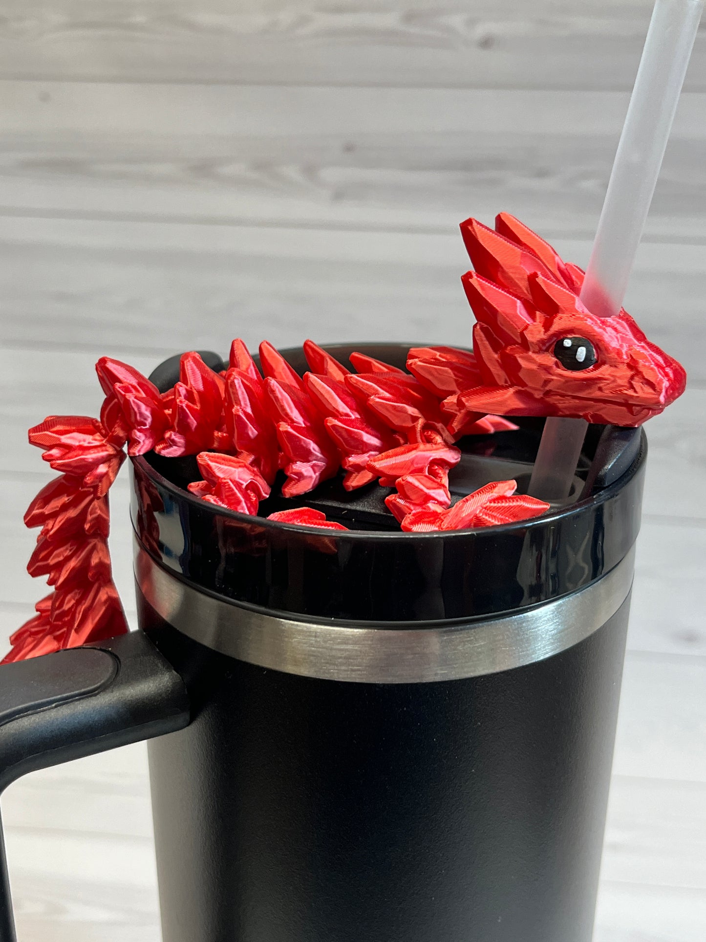 Dragon Straw Buddy- Silk Red