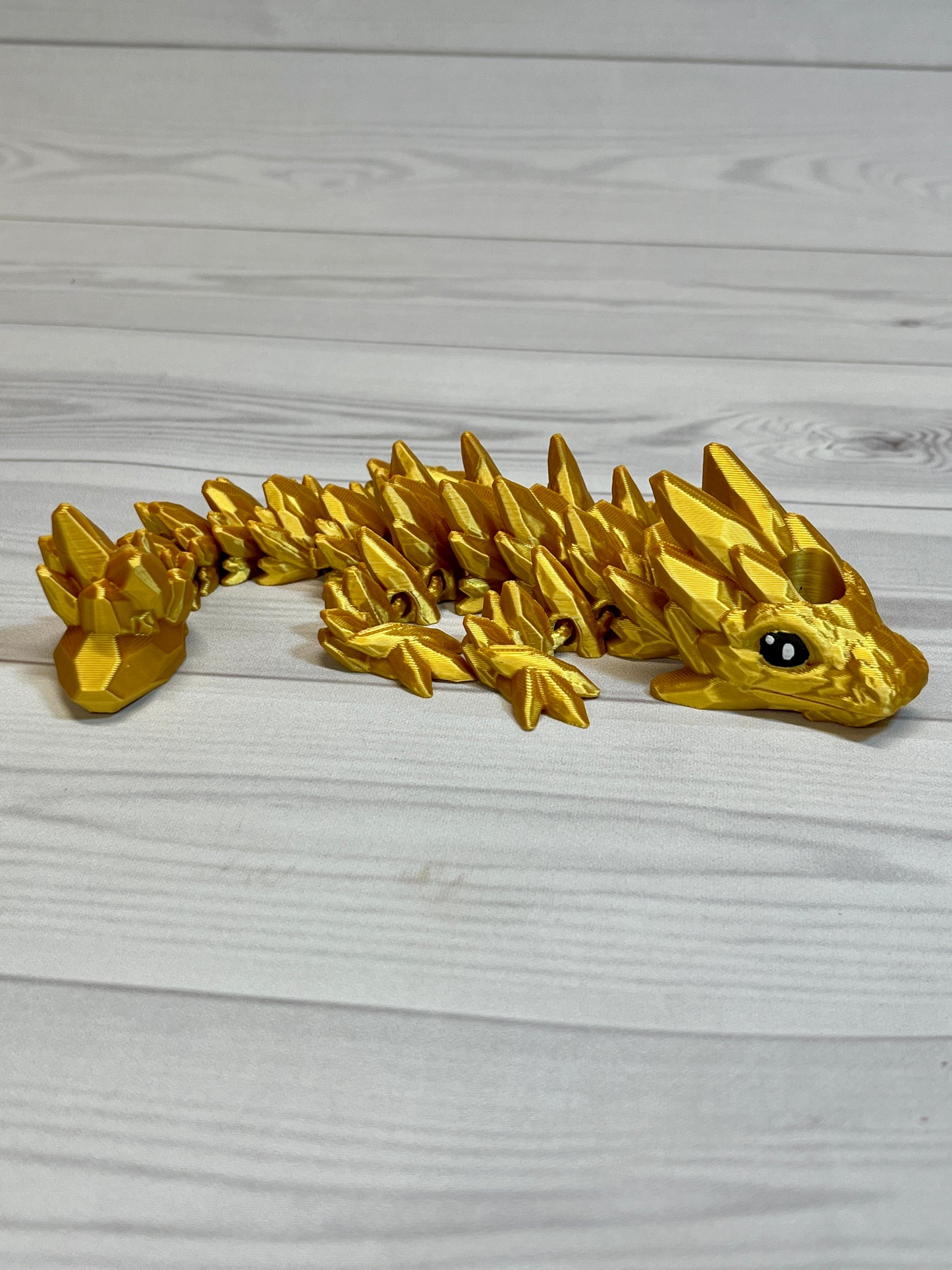 Dragon Straw Buddy- silk gold