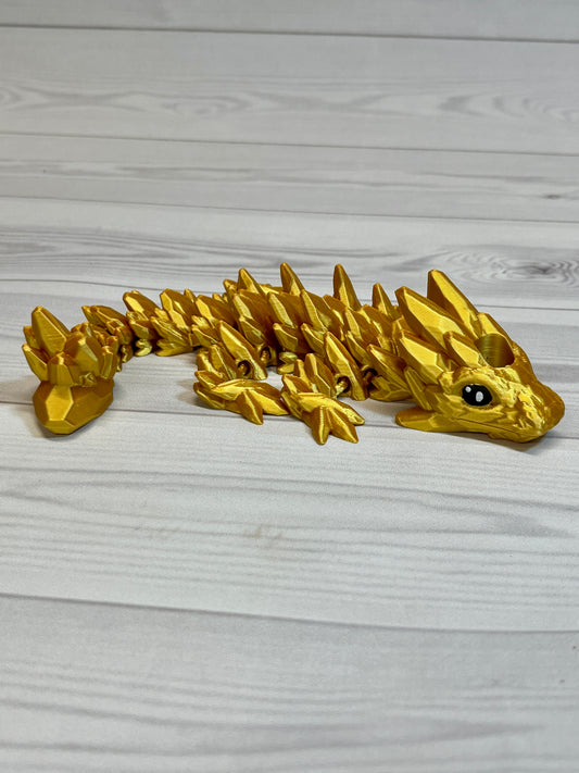 Dragon Straw Buddy- silk gold