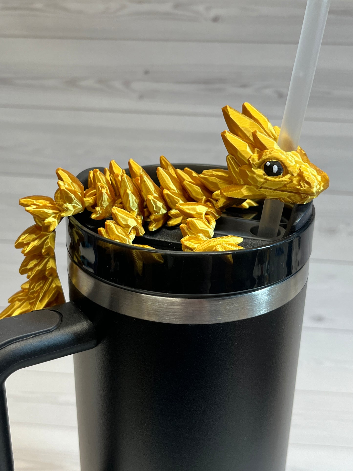 Dragon Straw Buddy- silk gold