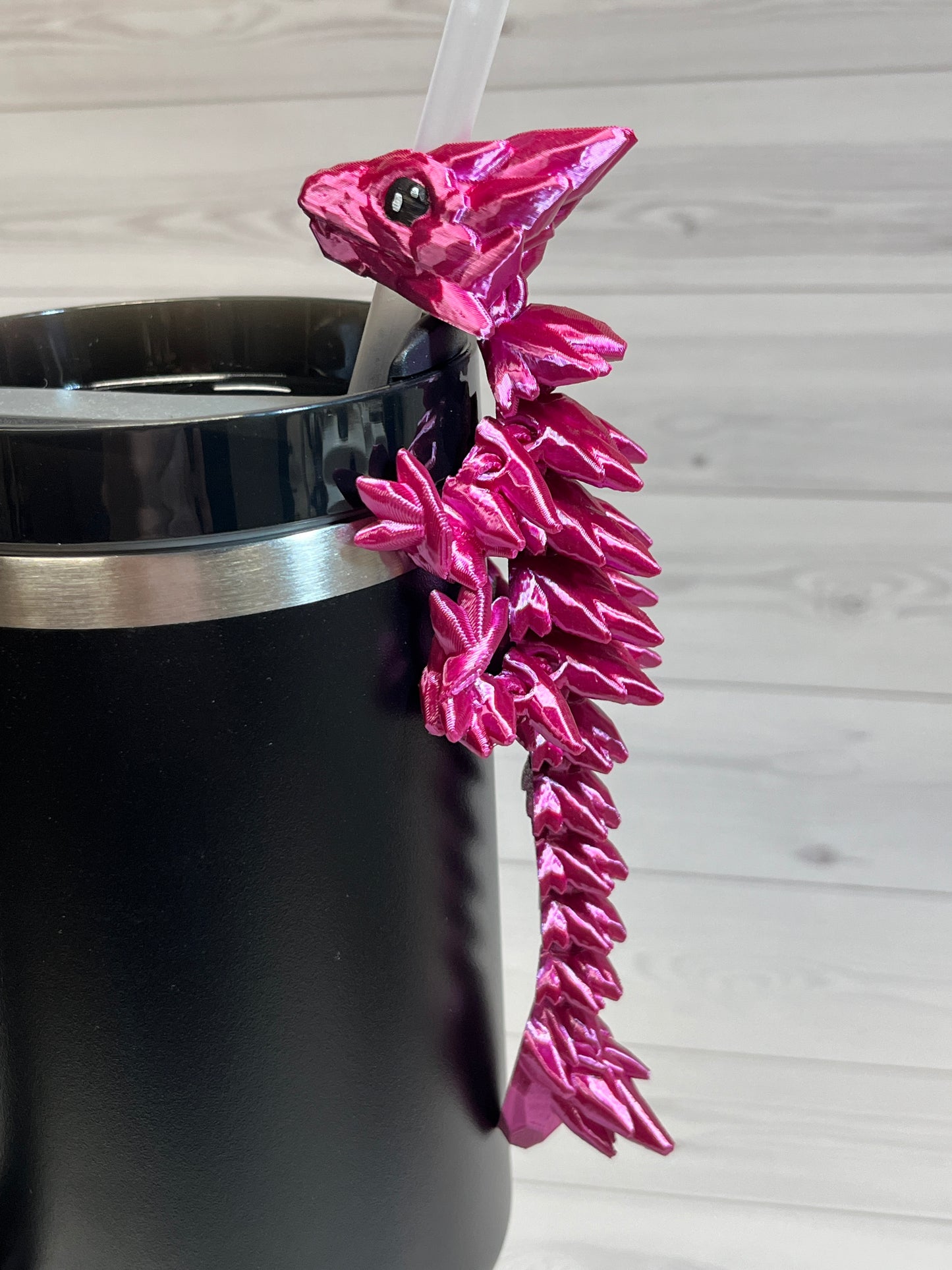 Dragon Straw Buddy- Silk Rose