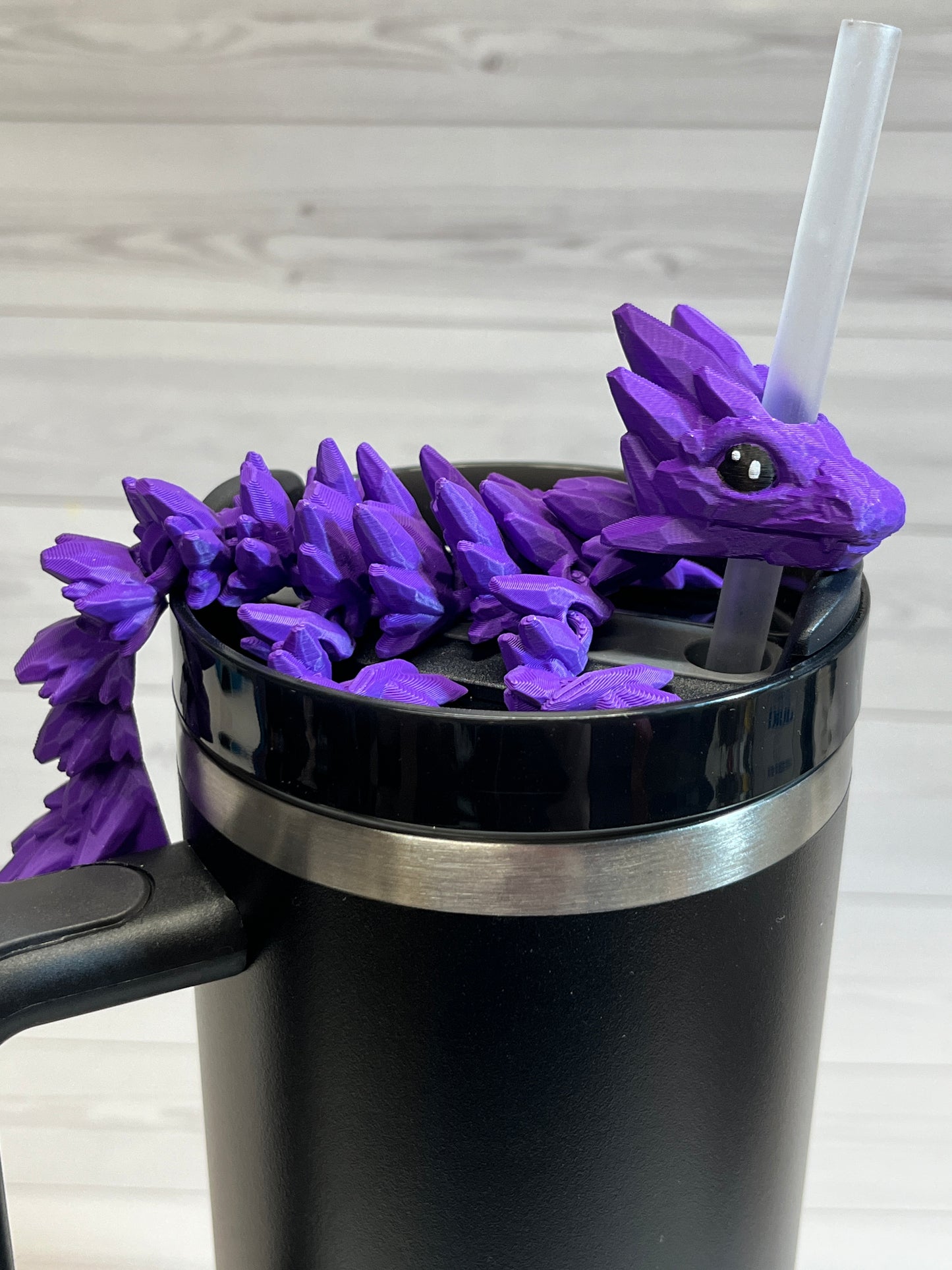 Dragon Straw Buddy- Matte Purple