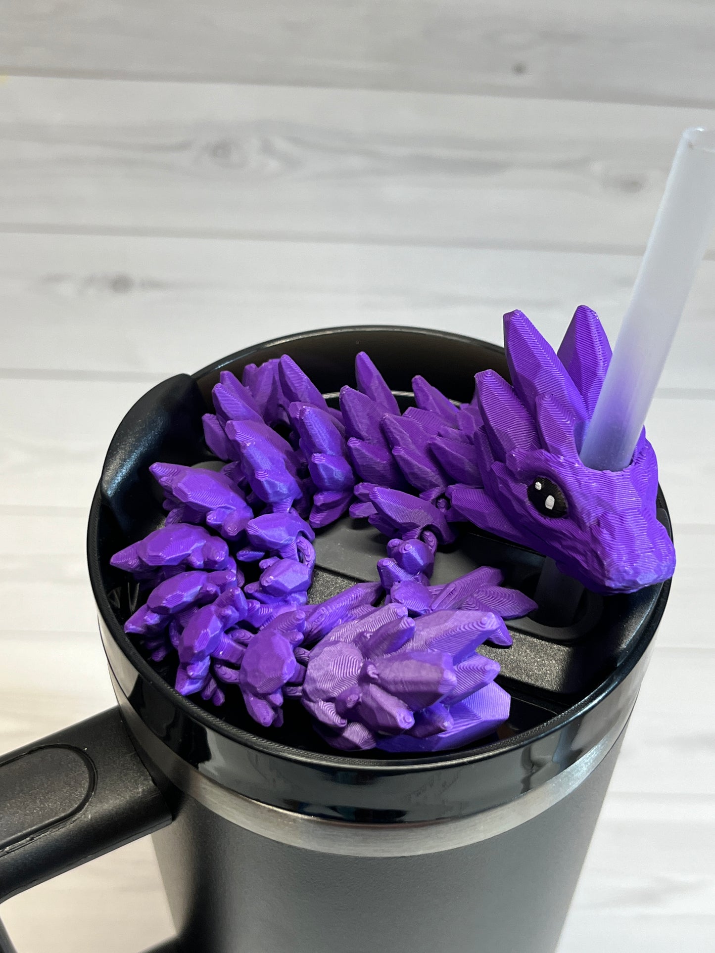 Dragon Straw Buddy- Matte Purple