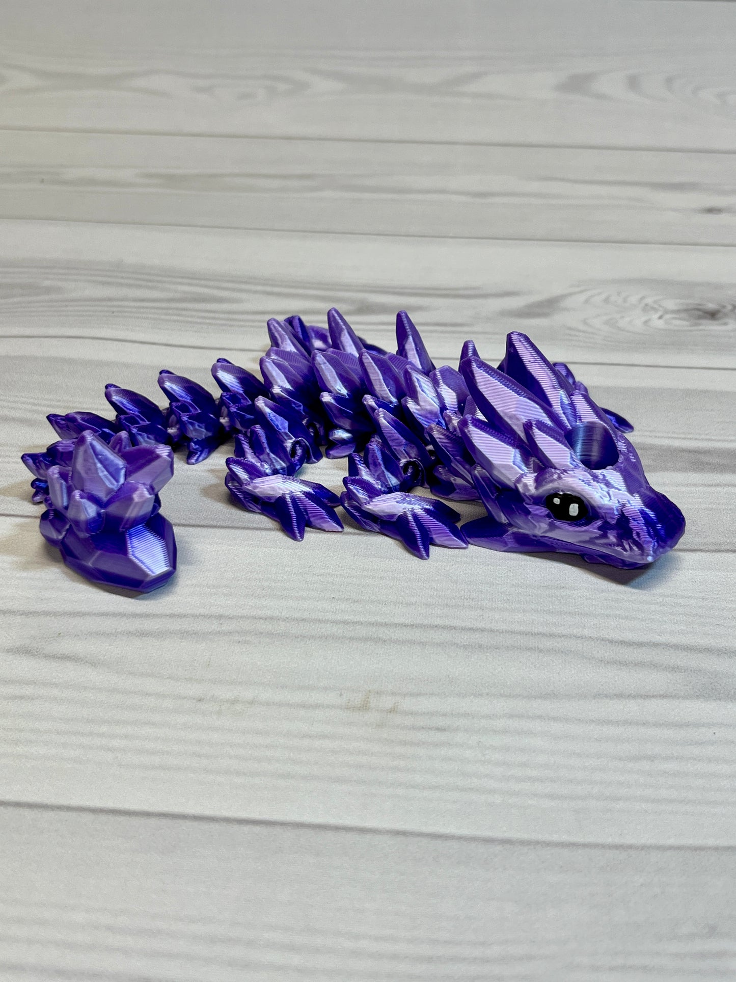 Dragon Straw Buddy- Dual purple/white