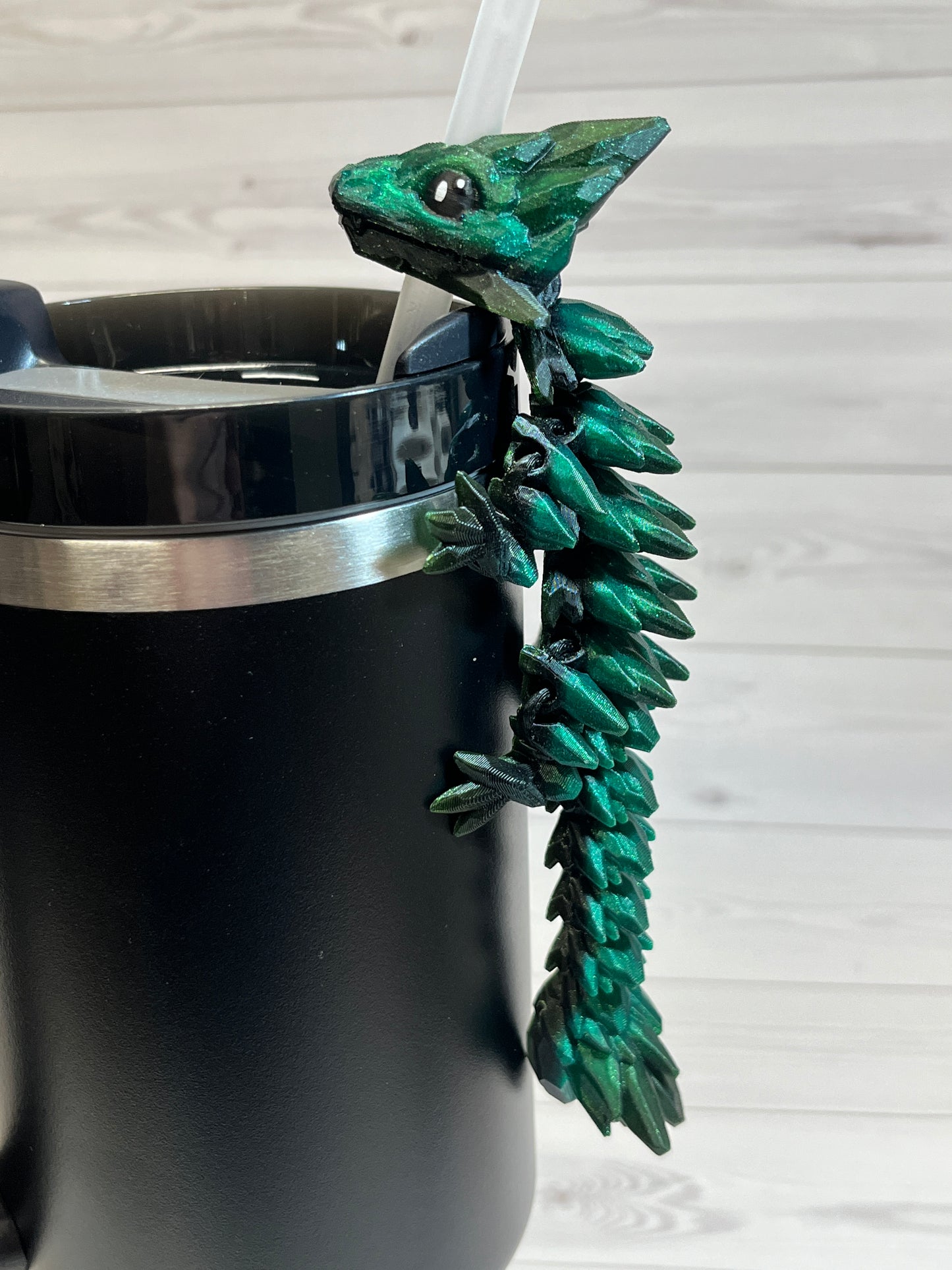 Dragon Straw Buddy-  Dual Green/Black