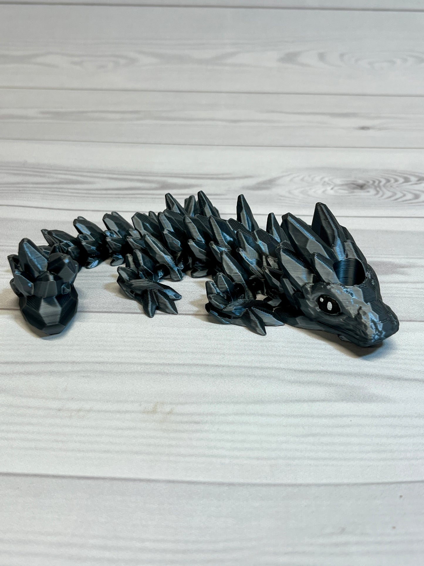 Dragon Straw Buddy- Silver Forge Black