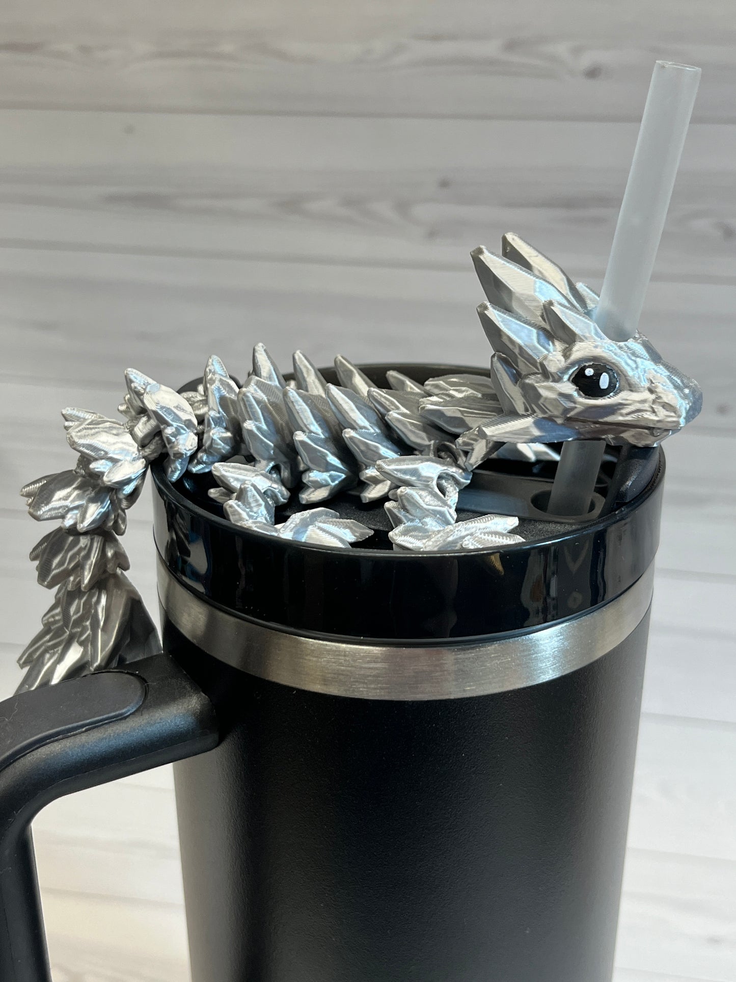 Dragon Straw Buddy- Silver