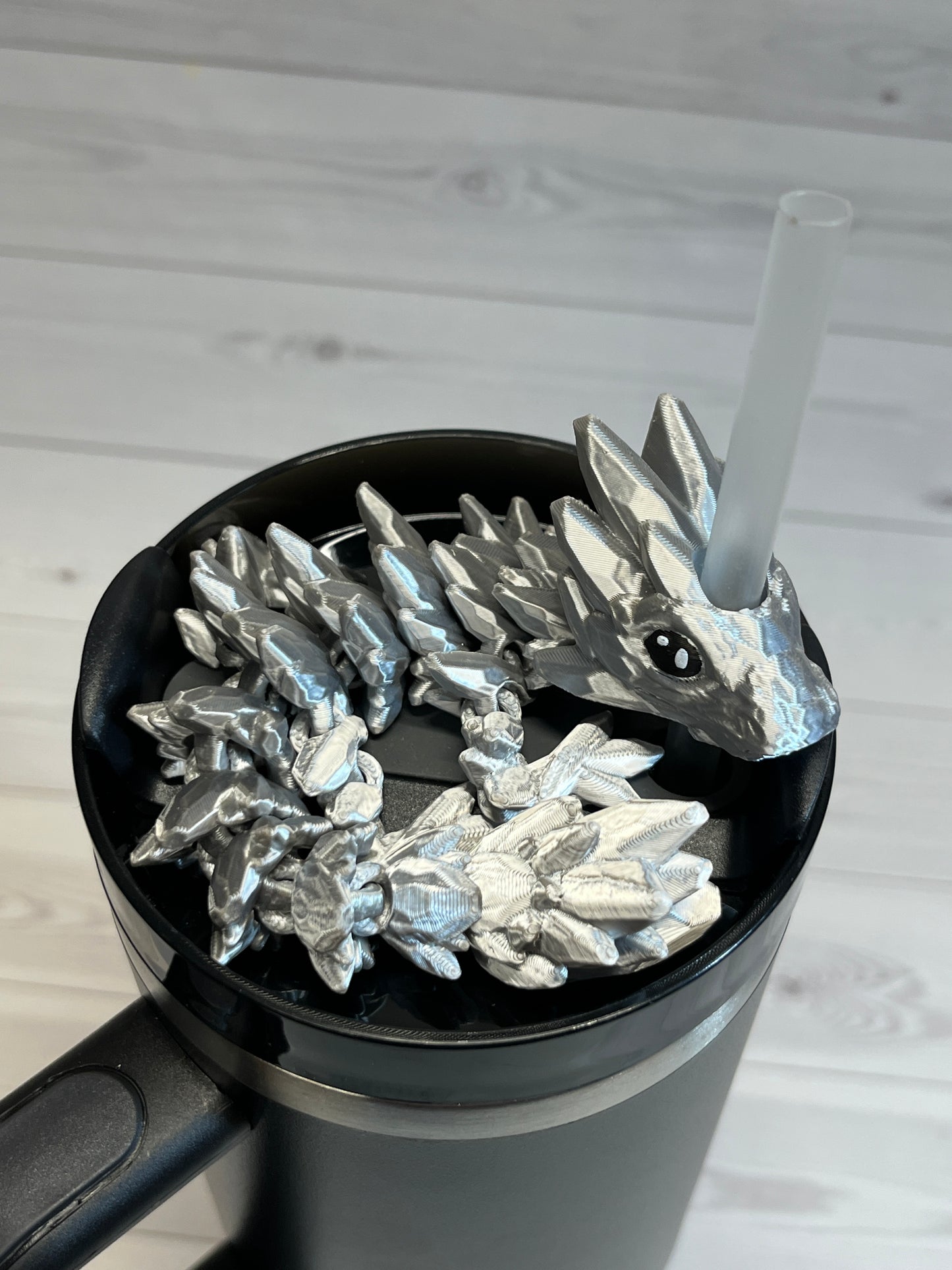 Dragon Straw Buddy- Silver