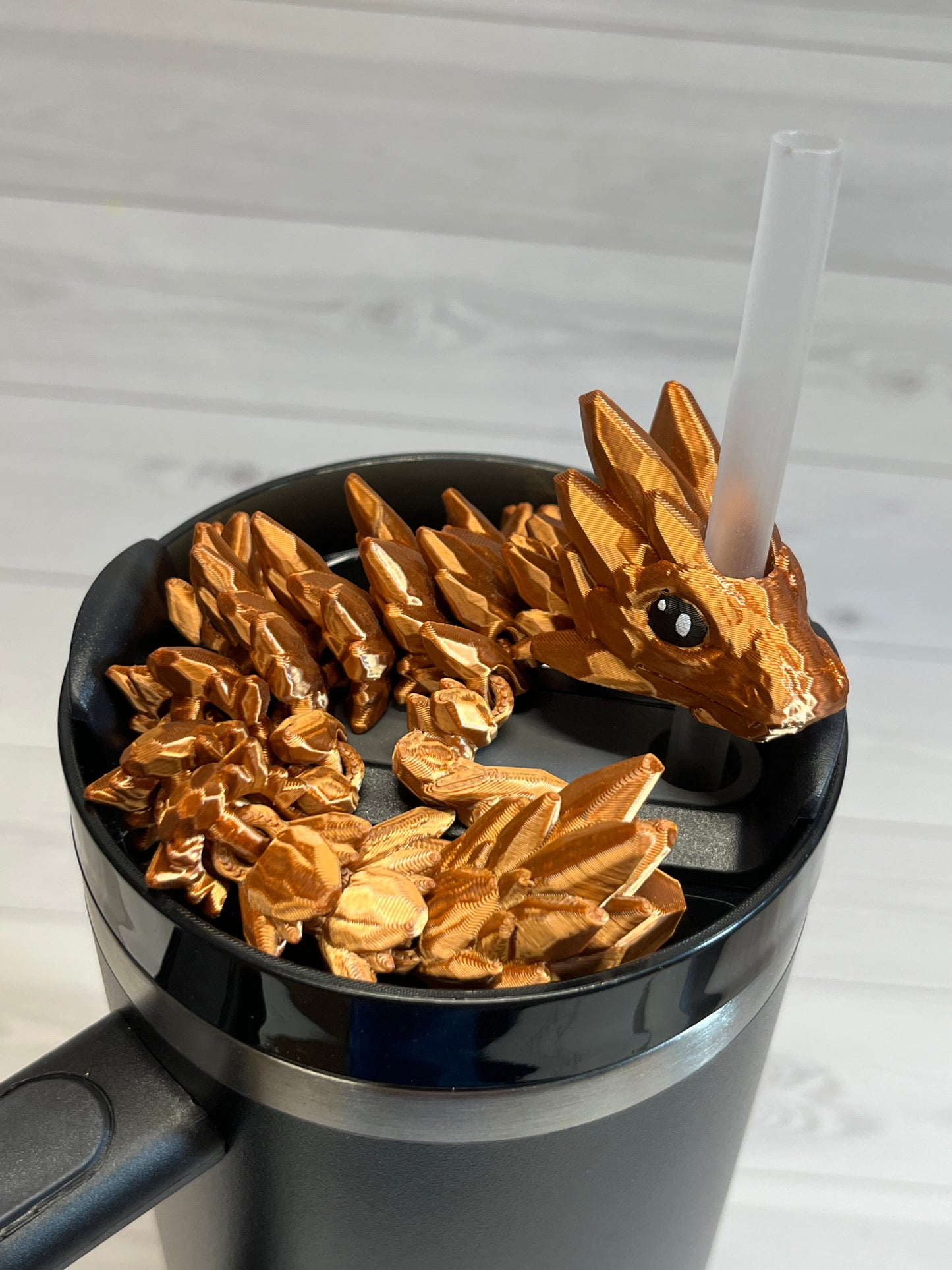 Dragon Straw Buddy- Silk Copper