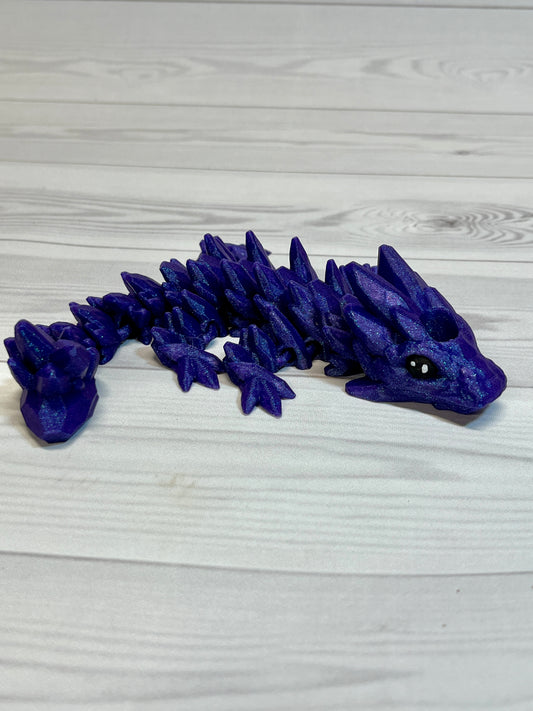 Dragon Straw Buddy- Galaxy Purple