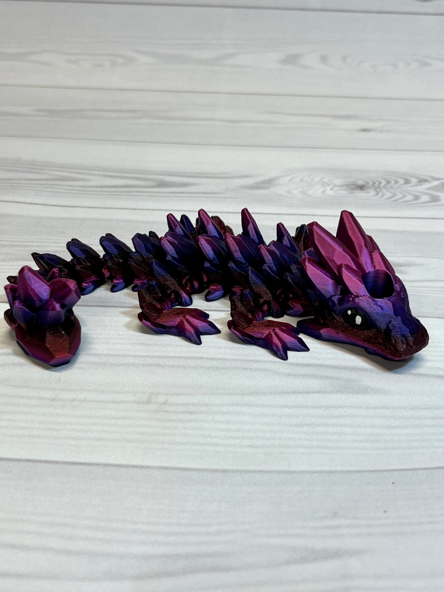 Dragon Straw Buddy- Trio red/purple/blue