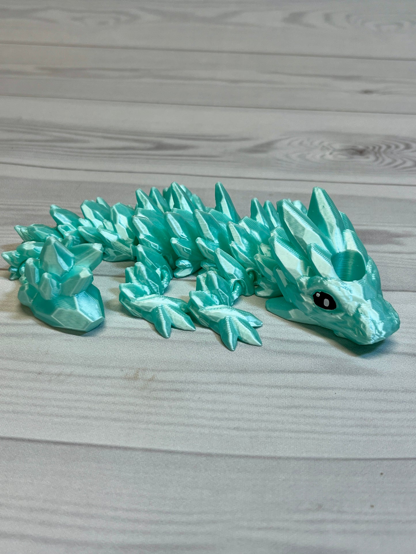 Dragon Straw Buddy- Silk Cyan
