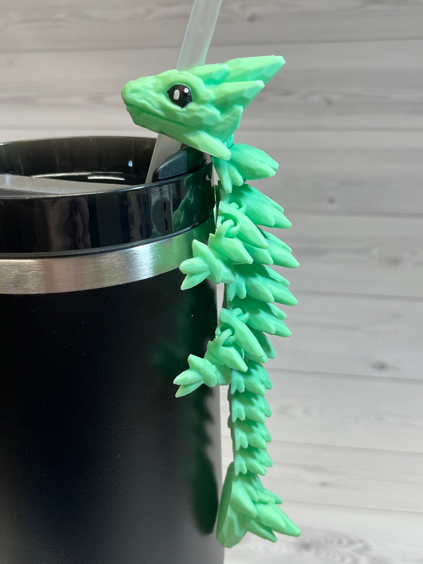 Dragon Straw Buddy- Apple Green