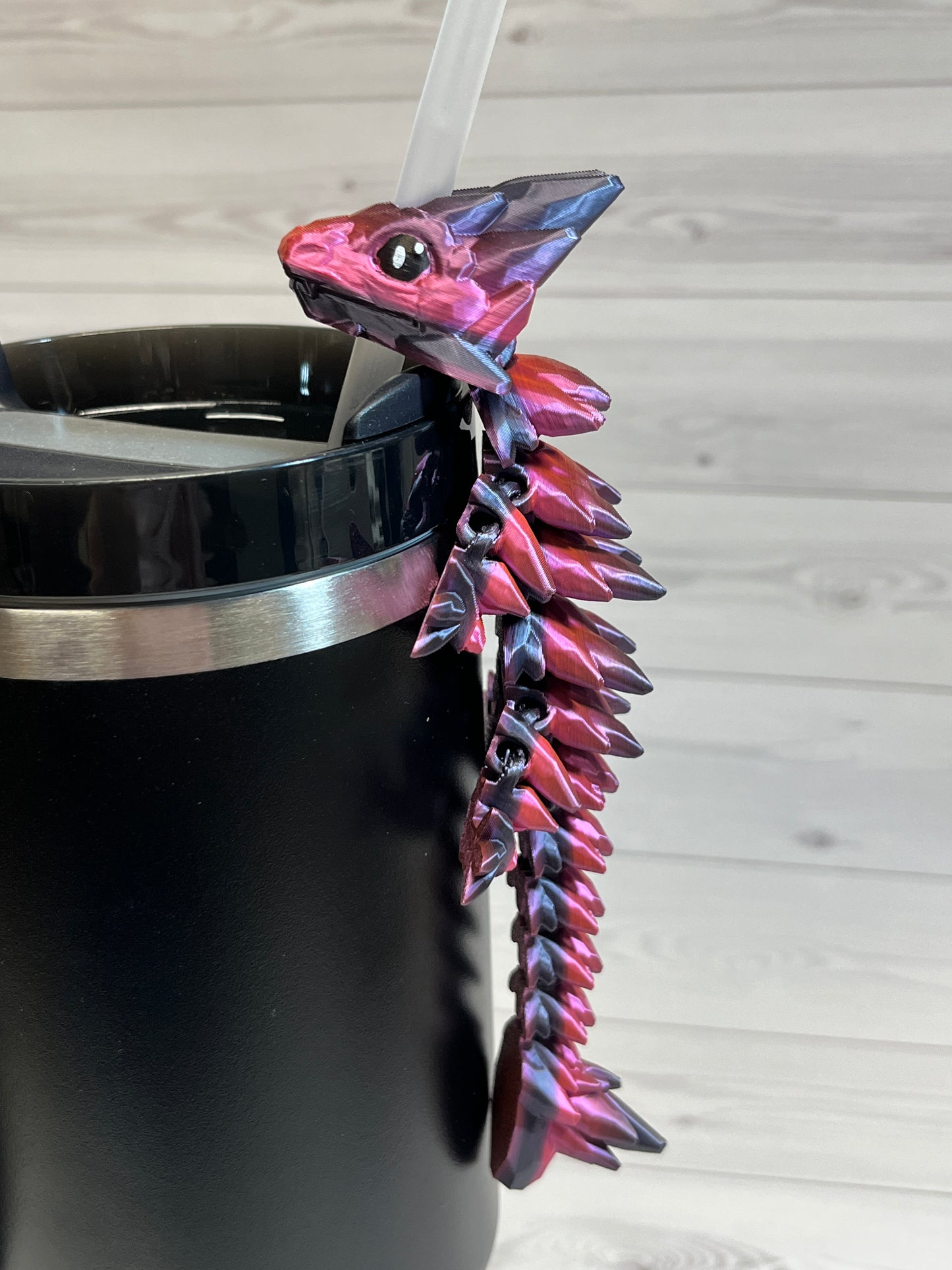 Dragon Straw Buddy- Black Rose