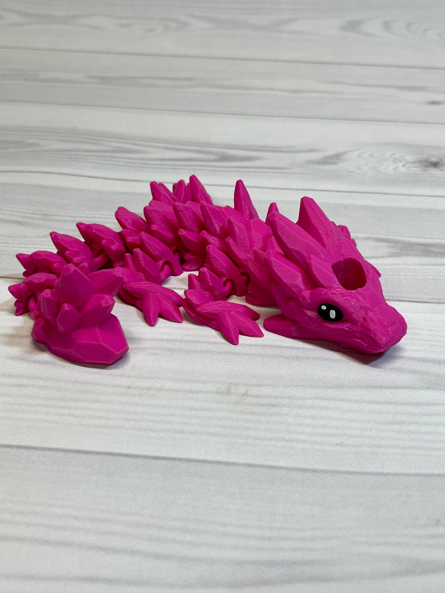 Dragon Straw Buddy- Matte hot pink