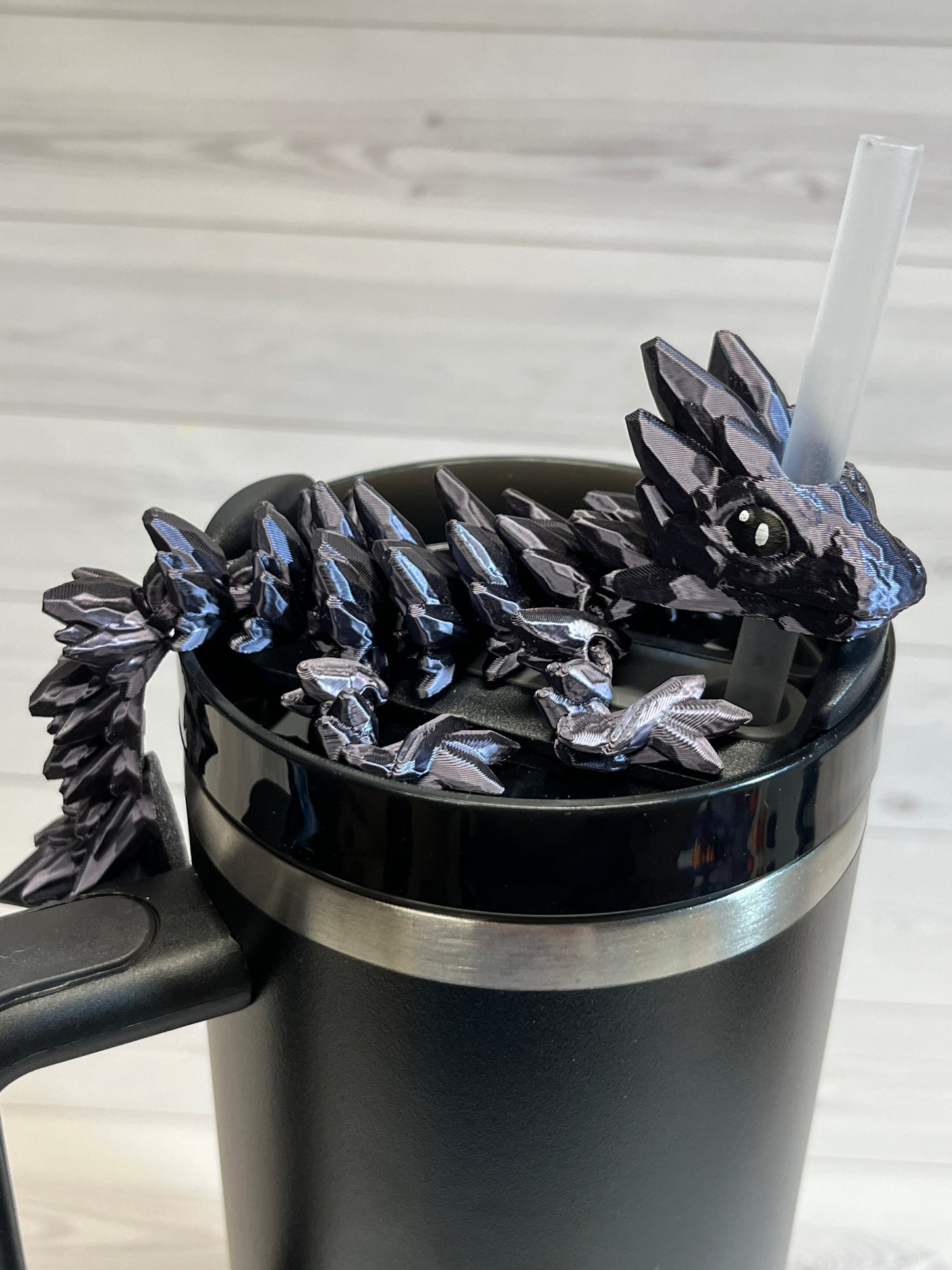 Dragon Straw Buddy- Silk Black