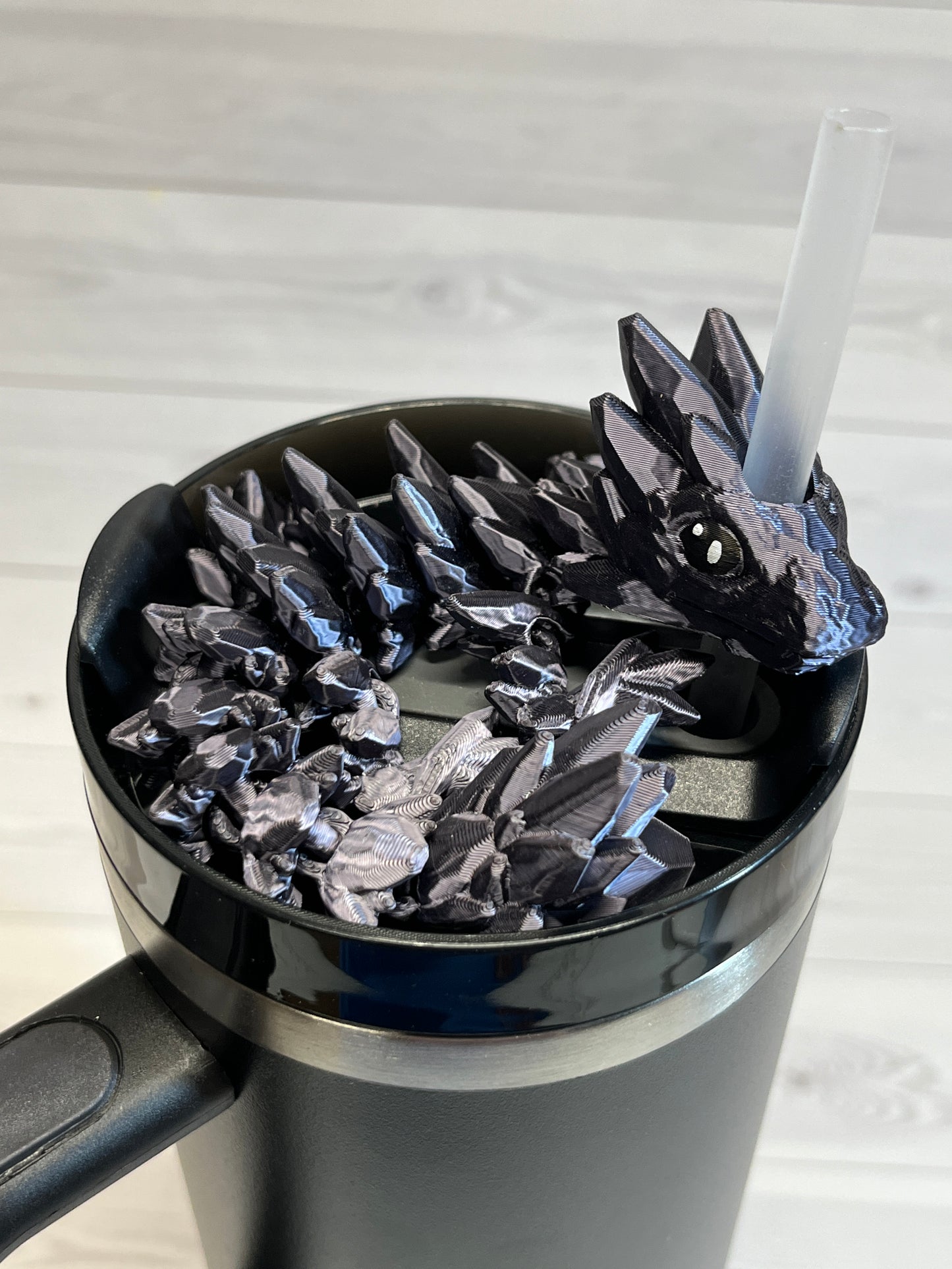 Dragon Straw Buddy- Silk Black