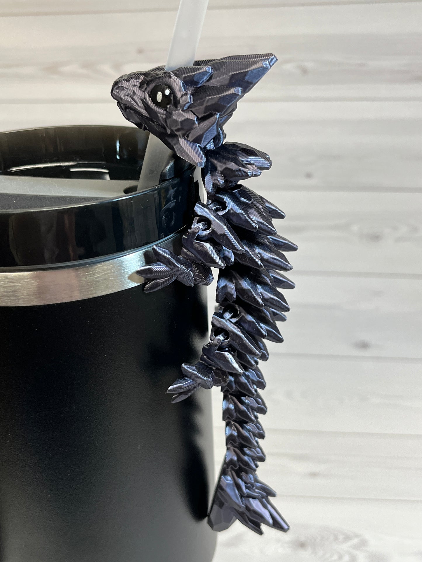 Dragon Straw Buddy- Silk Black