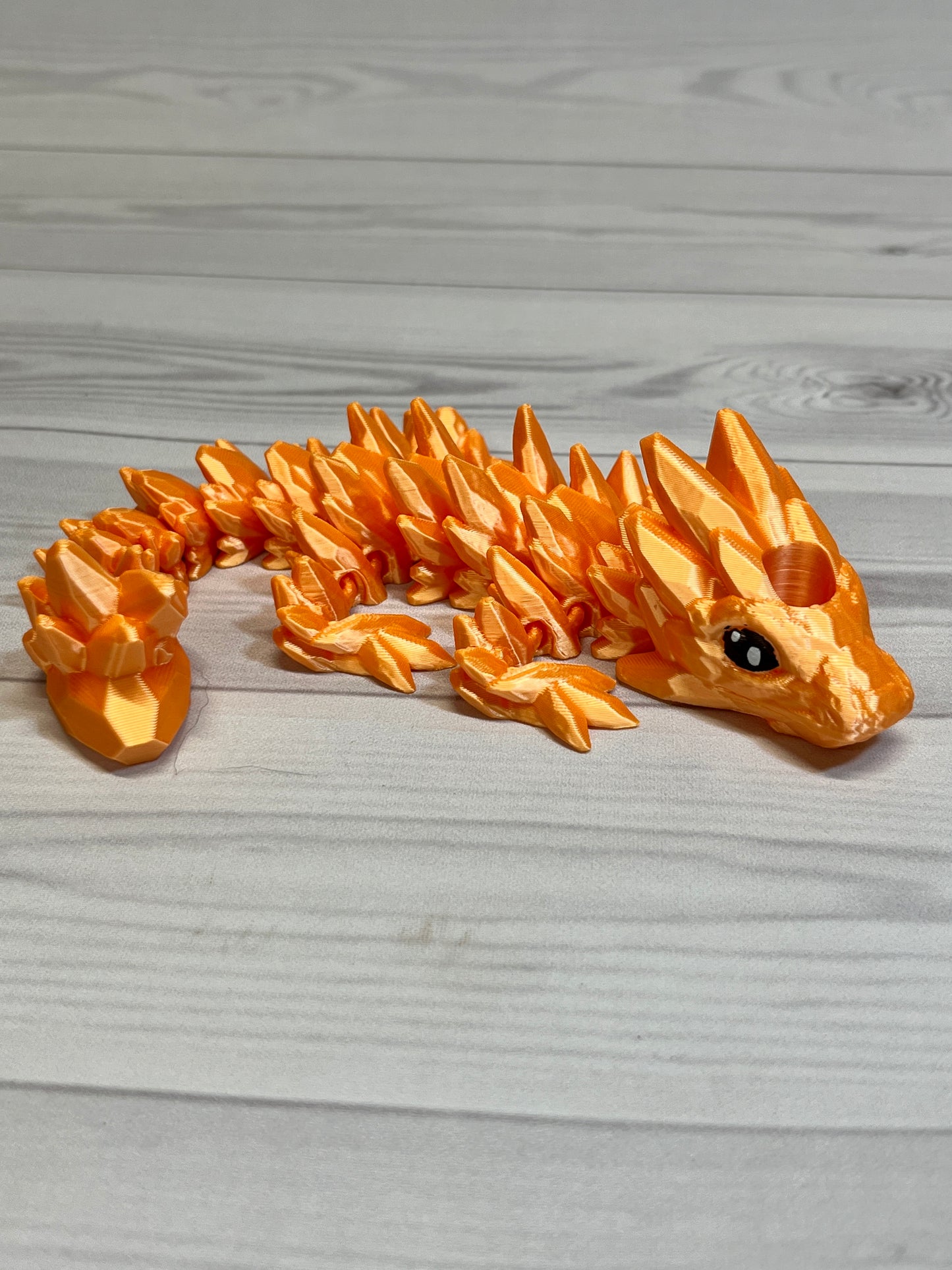 Dragon Straw Buddy- Silk Orange