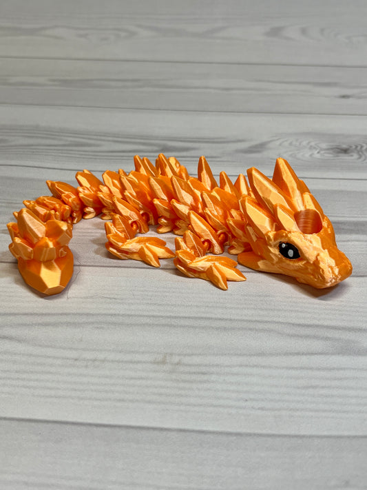 Dragon Straw Buddy- Silk Orange