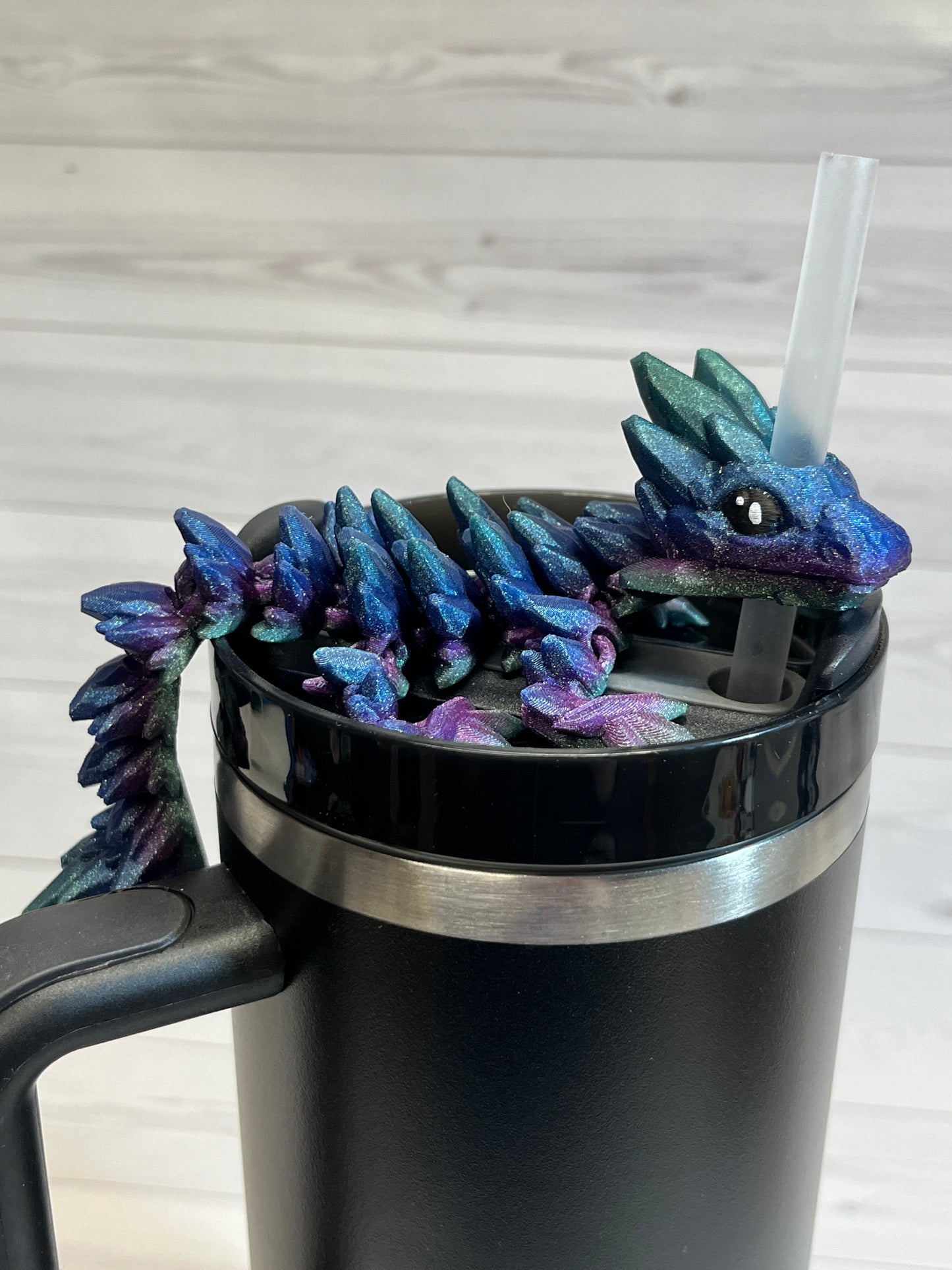 Dragon Straw Buddy- galaxy chameleon