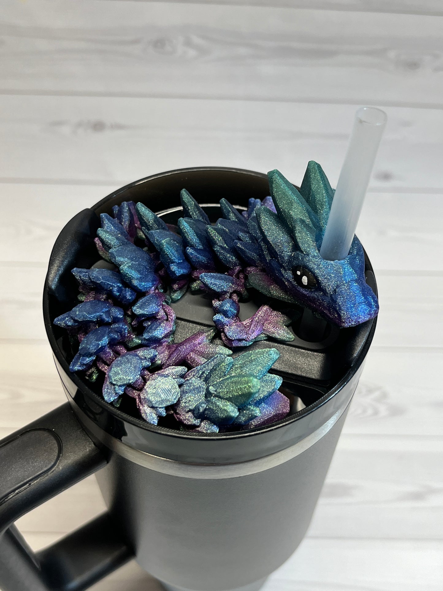 Dragon Straw Buddy- galaxy chameleon