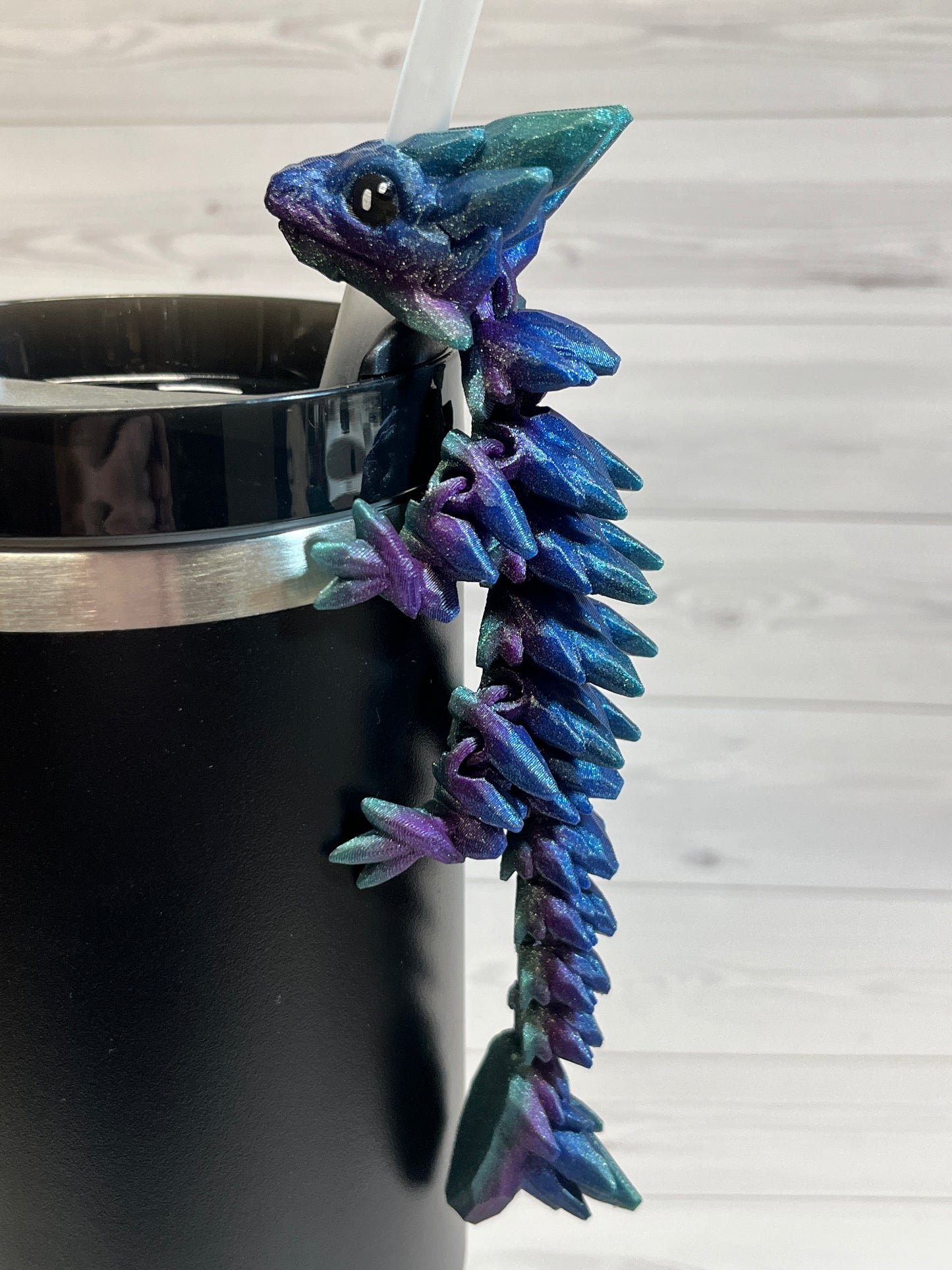 Dragon Straw Buddy- galaxy chameleon