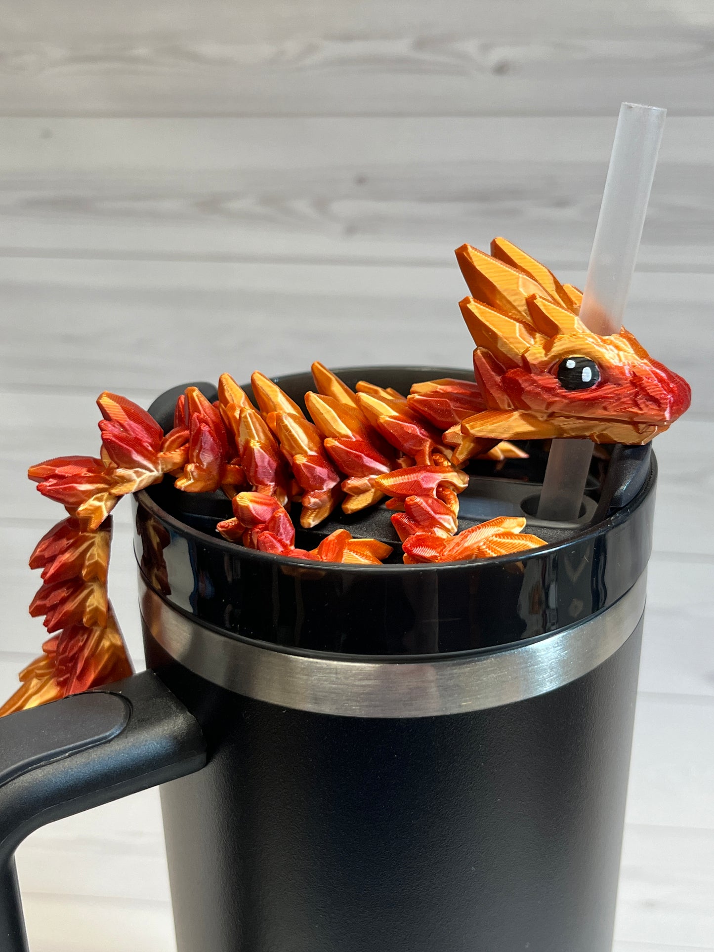 Dragon Straw Buddy- Gold forge Red