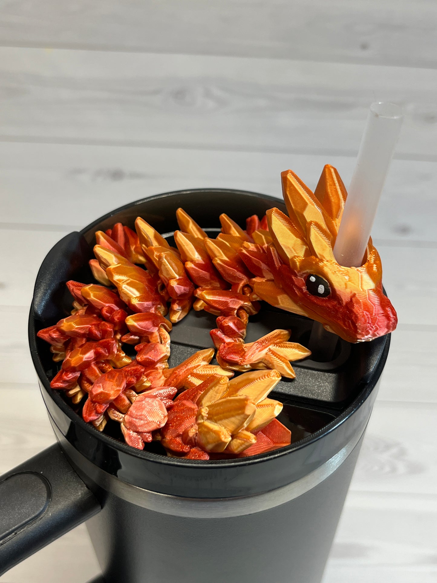 Dragon Straw Buddy- Gold forge Red