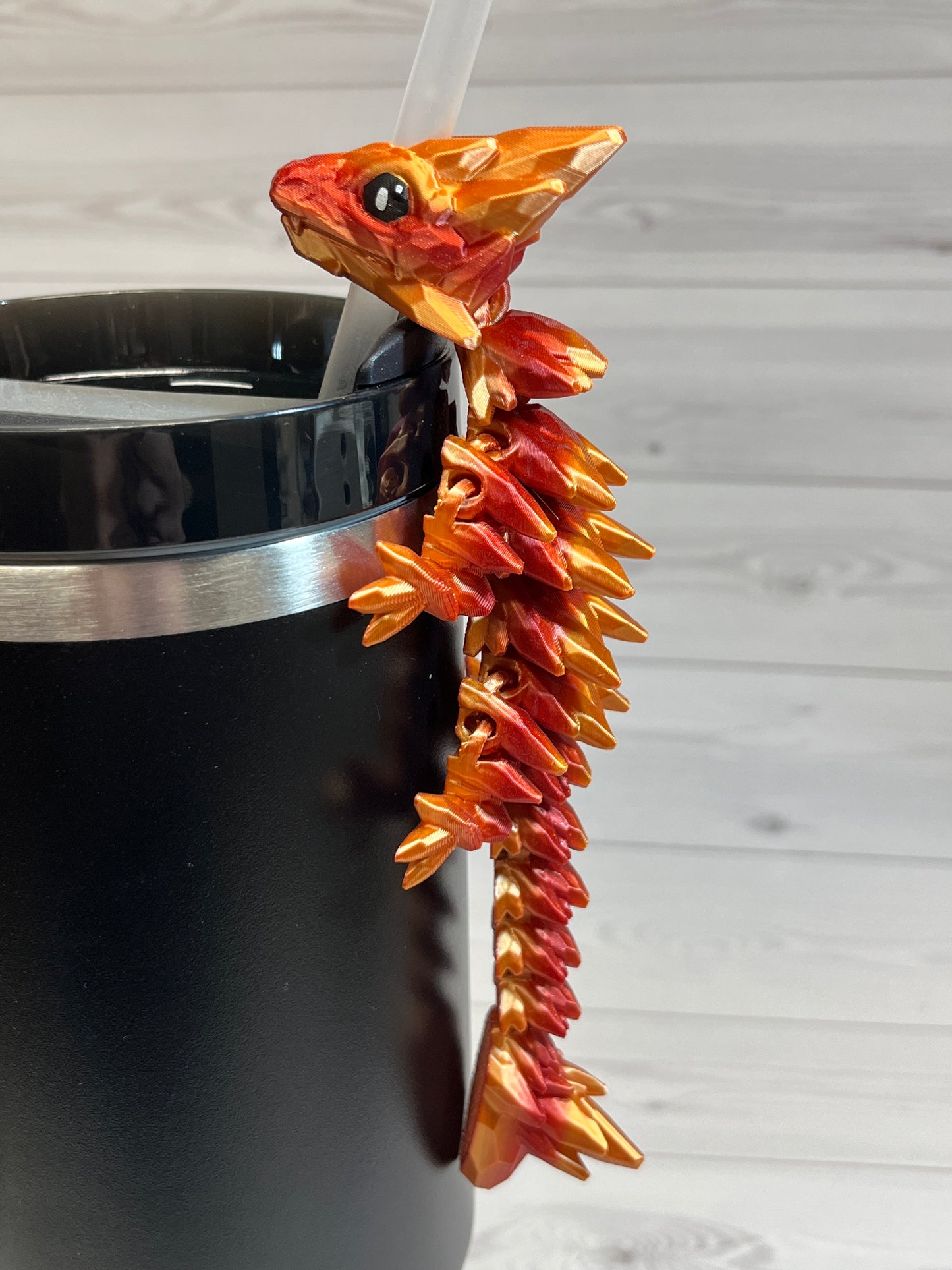 Dragon Straw Buddy- Gold forge Red