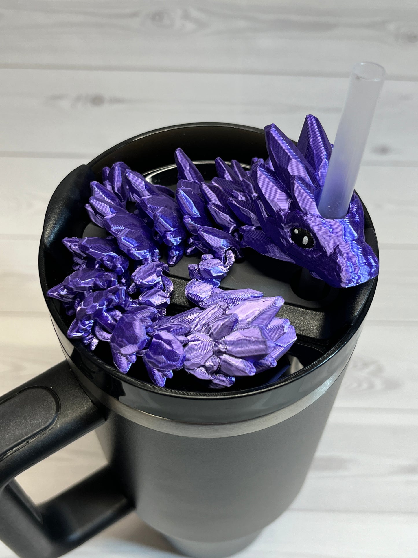 Dragon Straw Buddy- Silk Purple