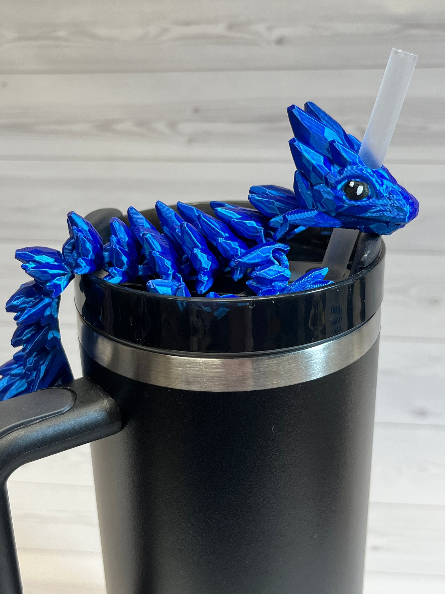 Dragon Straw Buddy- Sapphire Blue