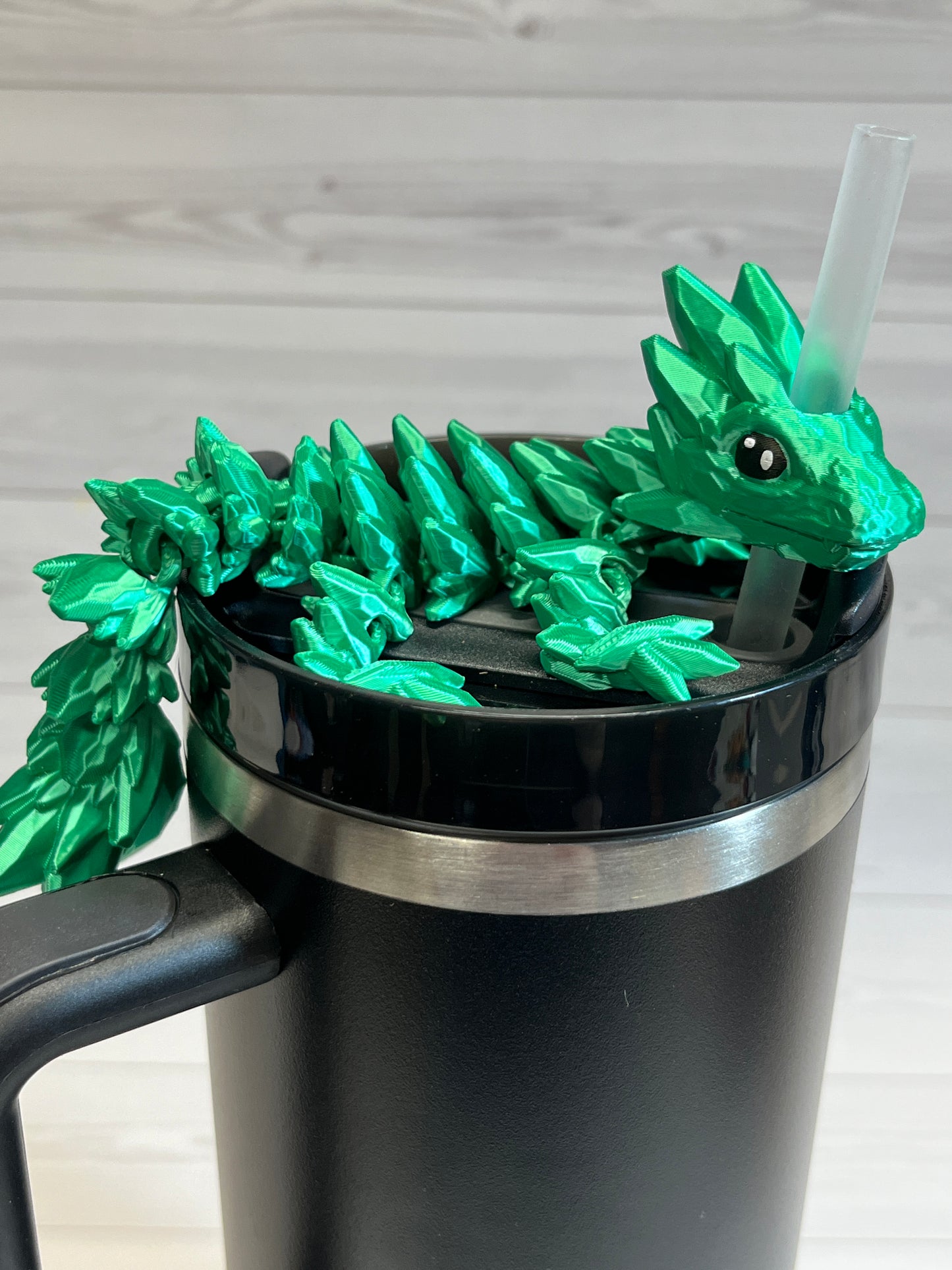 Dragon Straw Buddy- Jade Green