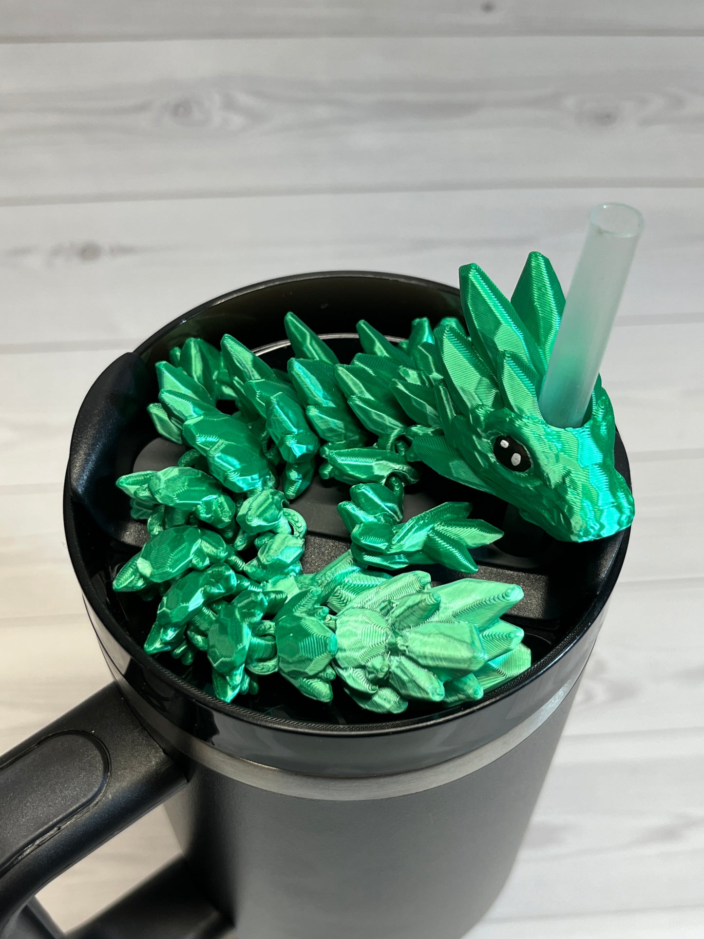 Dragon Straw Buddy- Jade Green