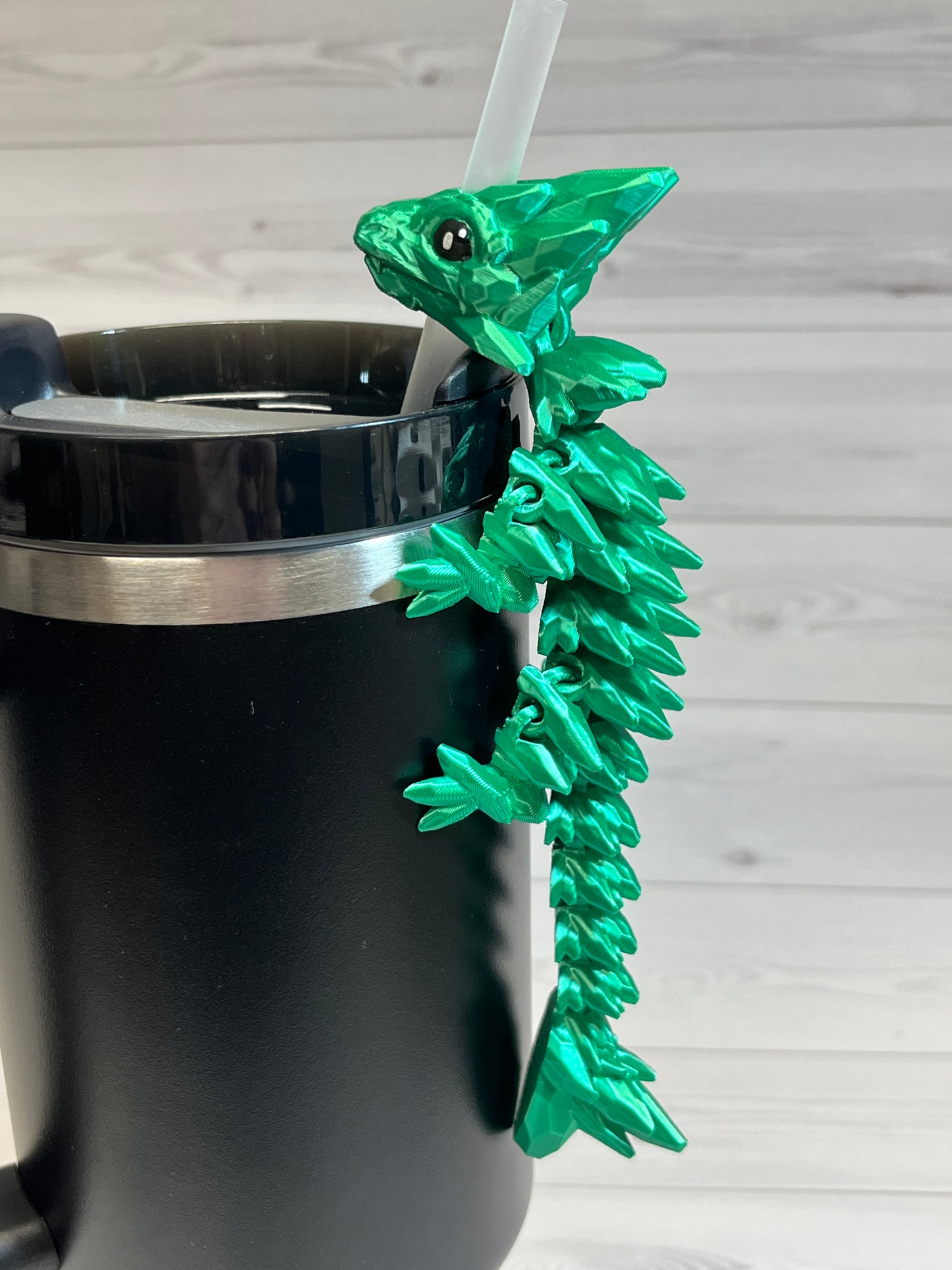 Dragon Straw Buddy- Jade Green