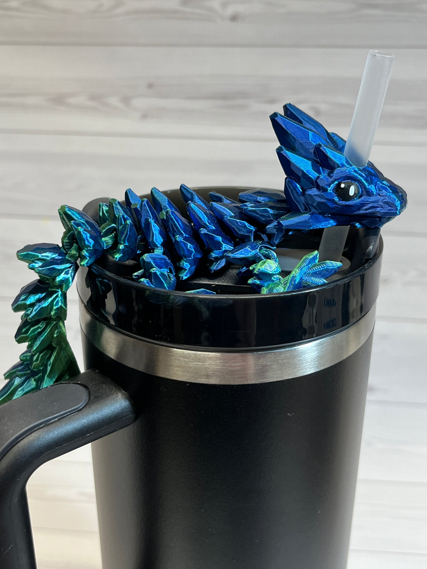 Dragon Straw Buddy- Dual Blue/green
