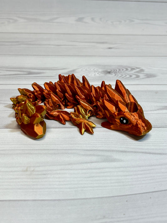 Dragon Straw Buddy- Dual silk gold/copper
