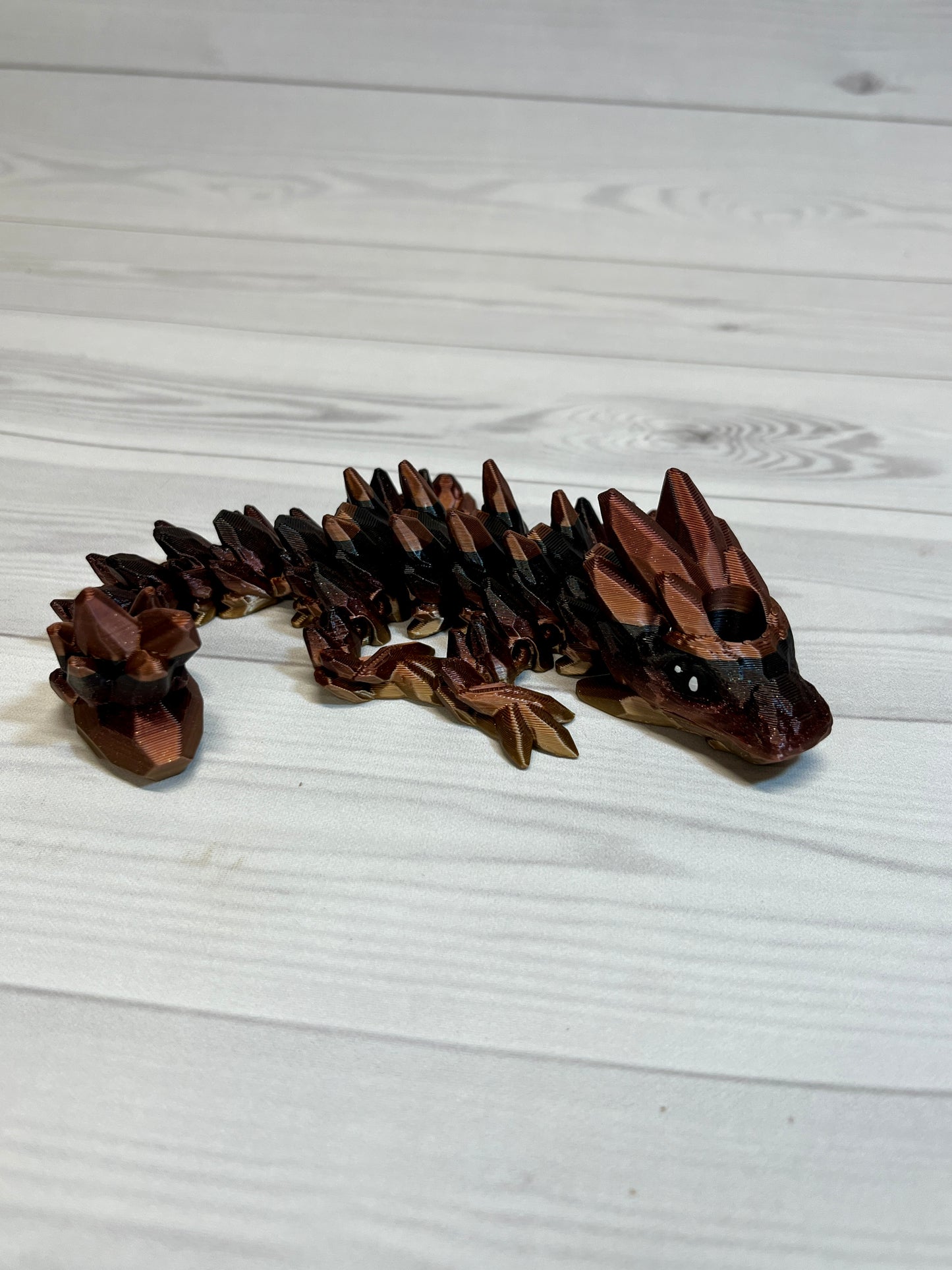 Dragon Straw Buddy- Trio black/red/gold
