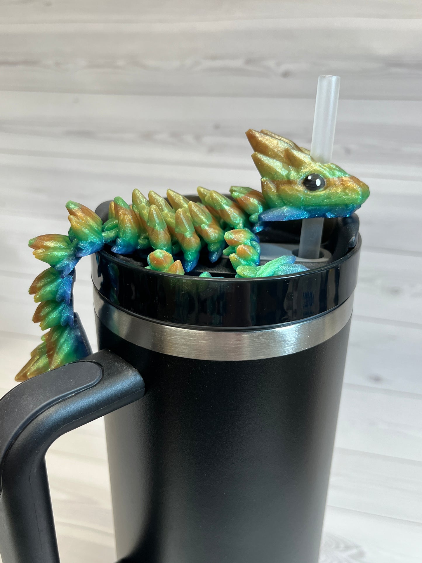 Dragon Straw Buddy- chameleon mirror