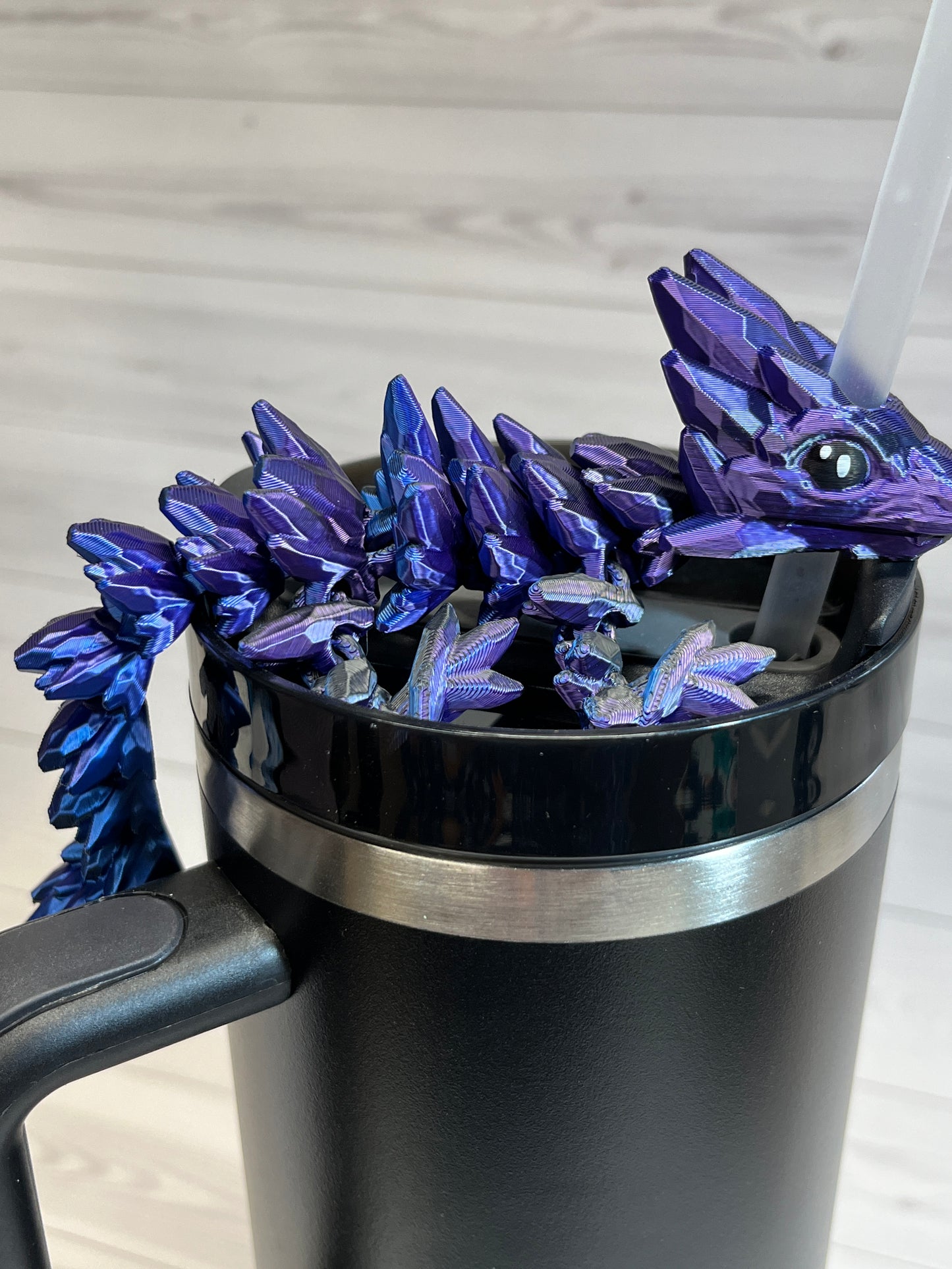 Dragon Straw Buddy - Trio Black/Blue/Purple