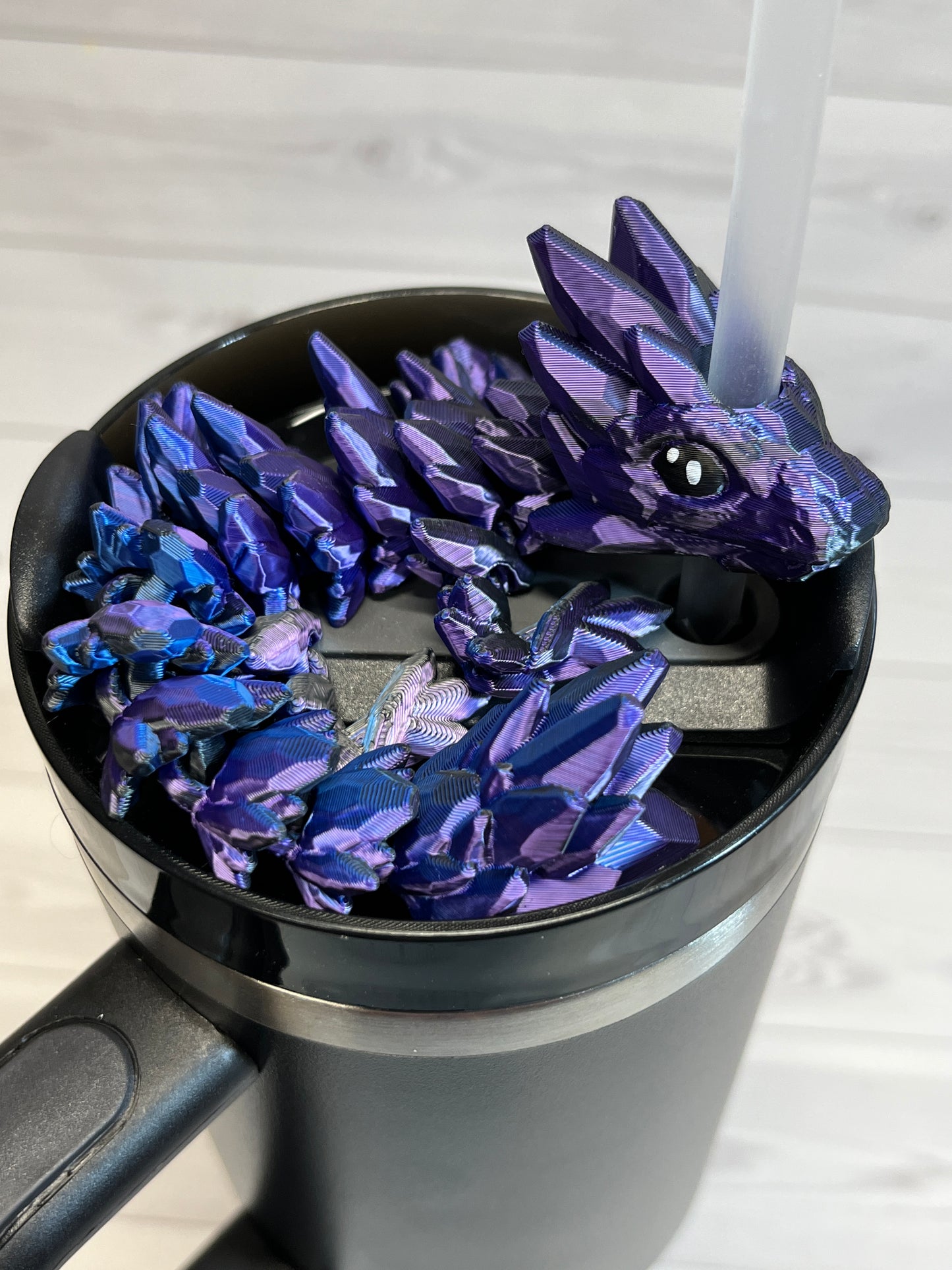 Dragon Straw Buddy - Trio Black/Blue/Purple