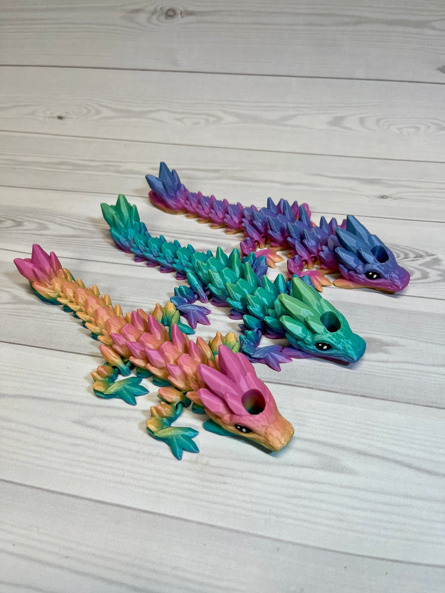 Dragon Straw Buddy- Rainbow