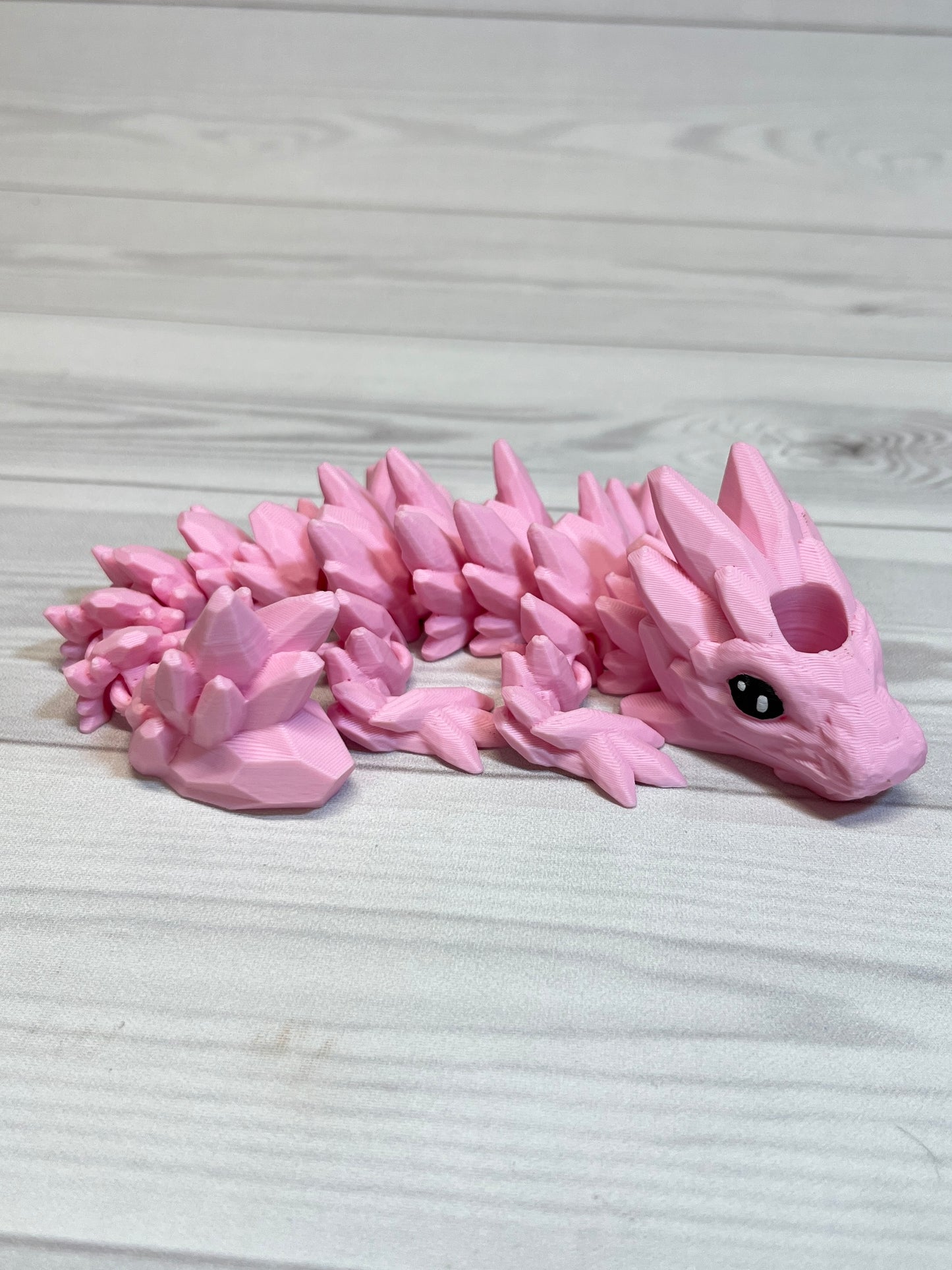 Dragon Straw Buddy- Pastel Pink