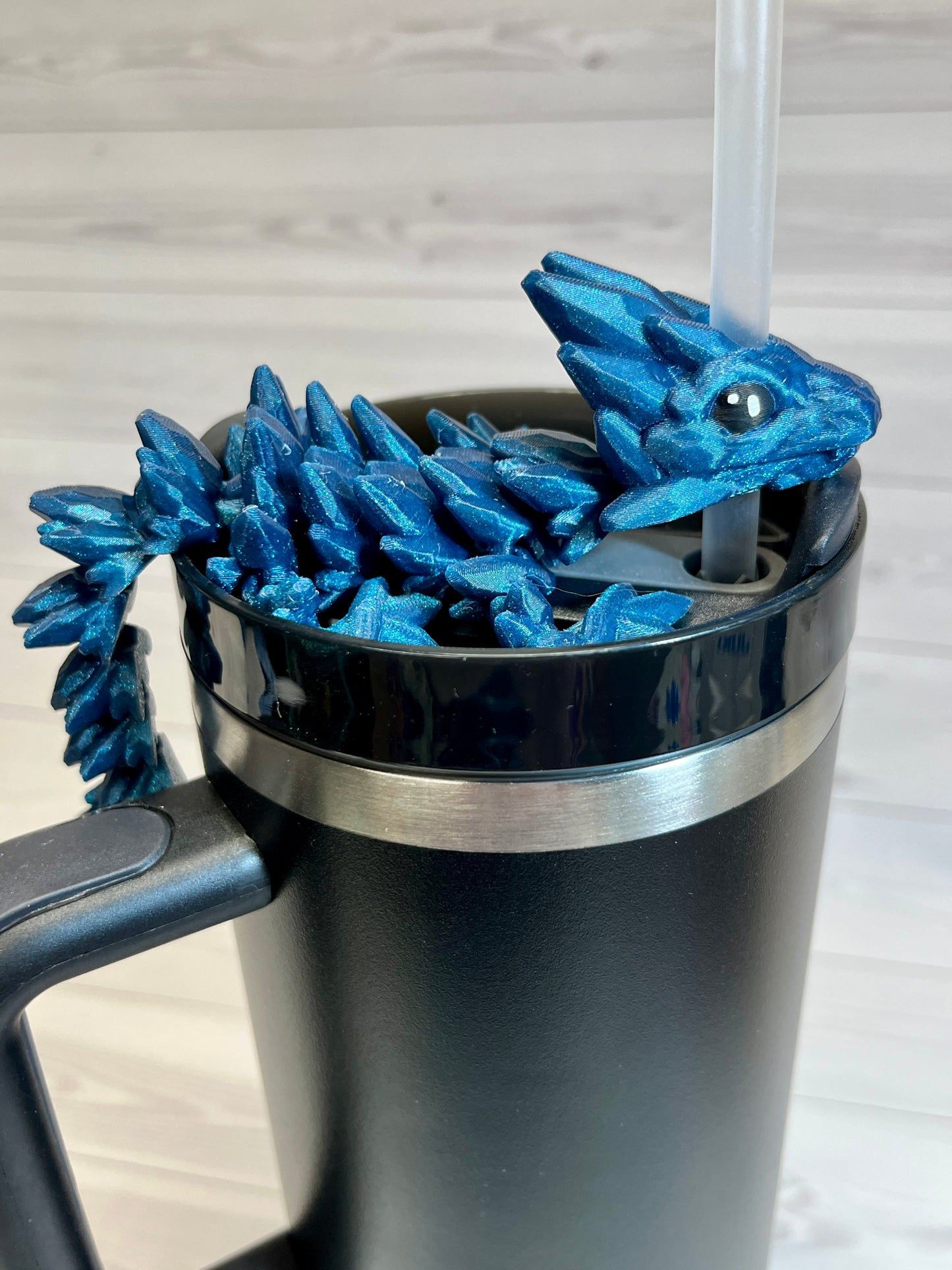Dragon Straw Buddy- Galaxy Blue