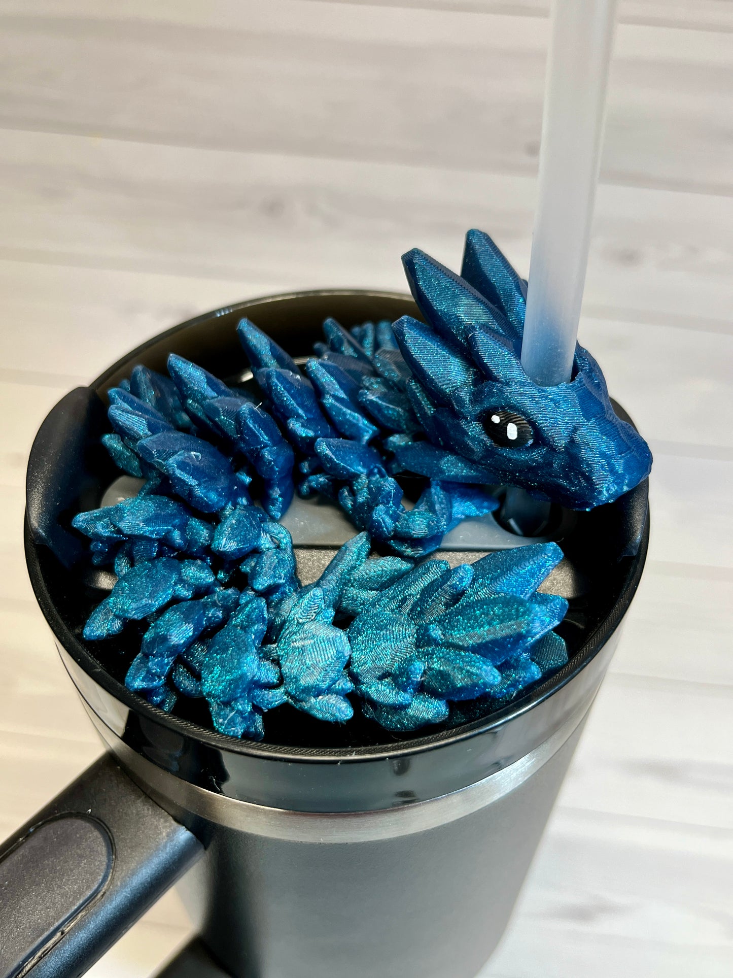 Dragon Straw Buddy- Galaxy Blue