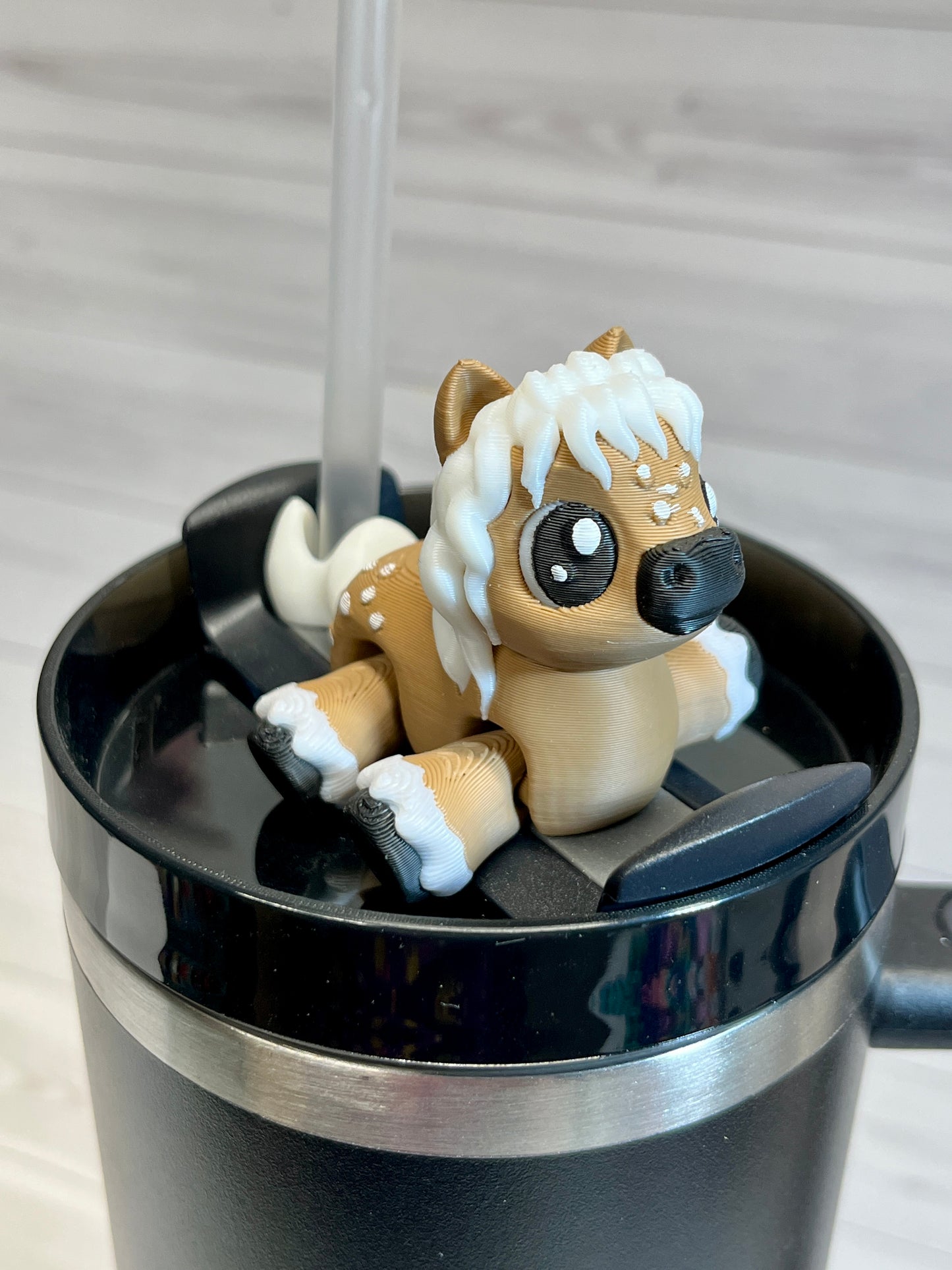 Dapple Pony Straw Buddy